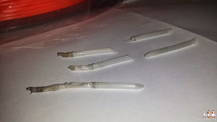 Düse am Ultimaker 2 mit Nylon reinigen