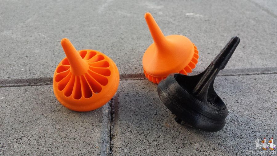 Drei Kreisel von Thingiverse