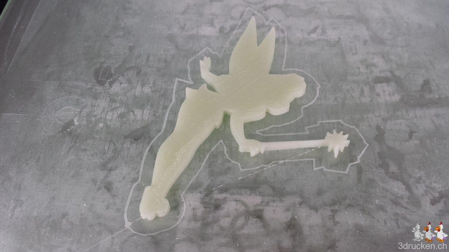 Eine Fee, die in der Nacht leuchtet