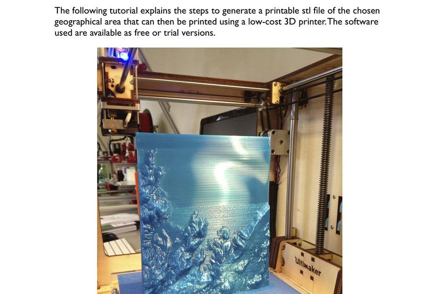 Artikel "How to generate printable 3D geographical maps"