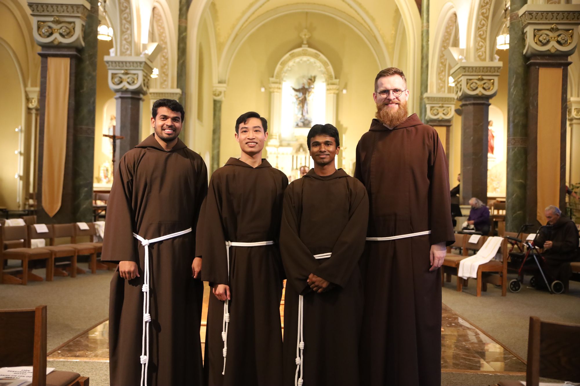 Left to right: Br. Roymond Peter Chinnappan, Br. Truyen Nguyen, Br. Antony Julius Milton and Br. Thomas Skowron