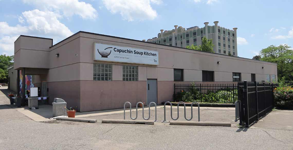 Capuchin Soup Kitchen's Conner Meal Program site today.