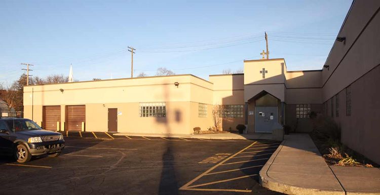 An exterior view of the Capuchin Soup Kitchen Meldrum Meal Program Site.