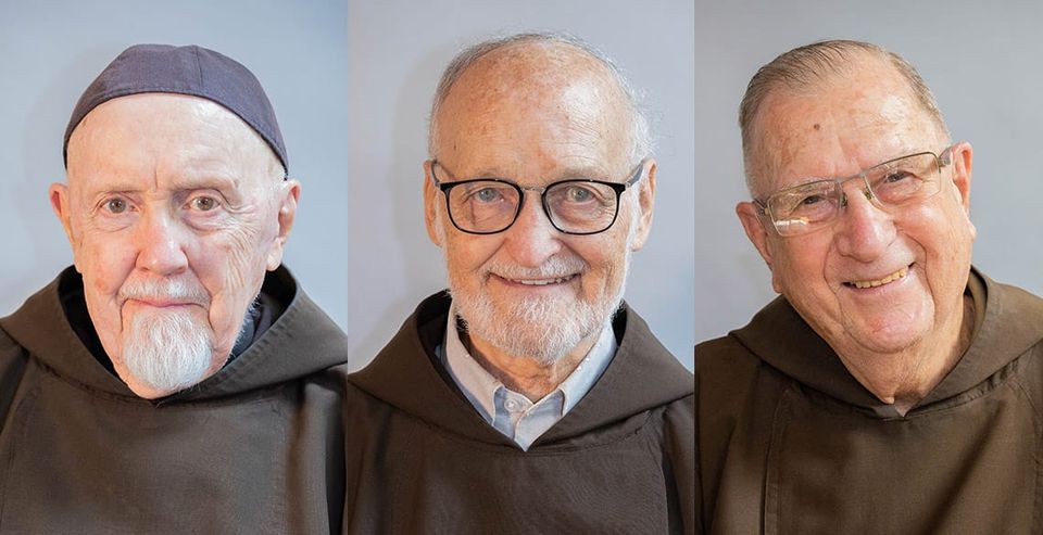 From Left to Right: Capuchin Franciscan Friars Niles Kaufman, Ben Markwell and John Francis Samsa.