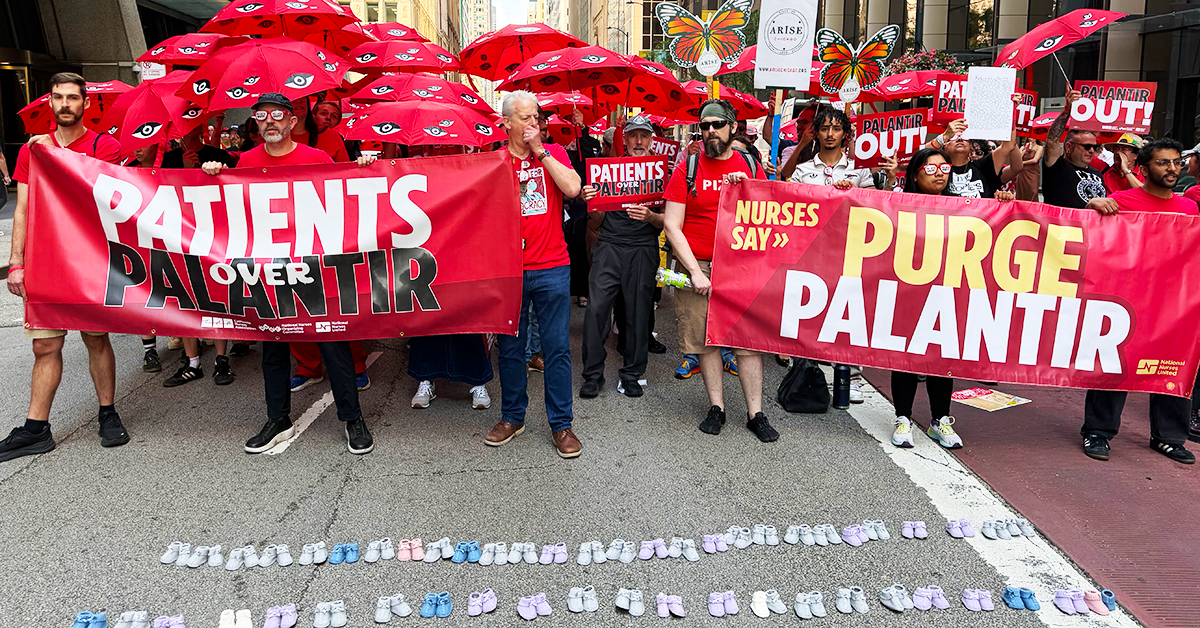 Why Are Nurses Protesting AI Surveillance Company, Palantir?