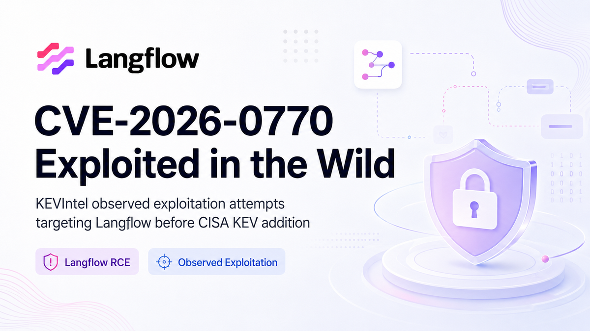 CVE-2026-0770 Exploited in the Wild: Langflow RCE Added to CISA KEV