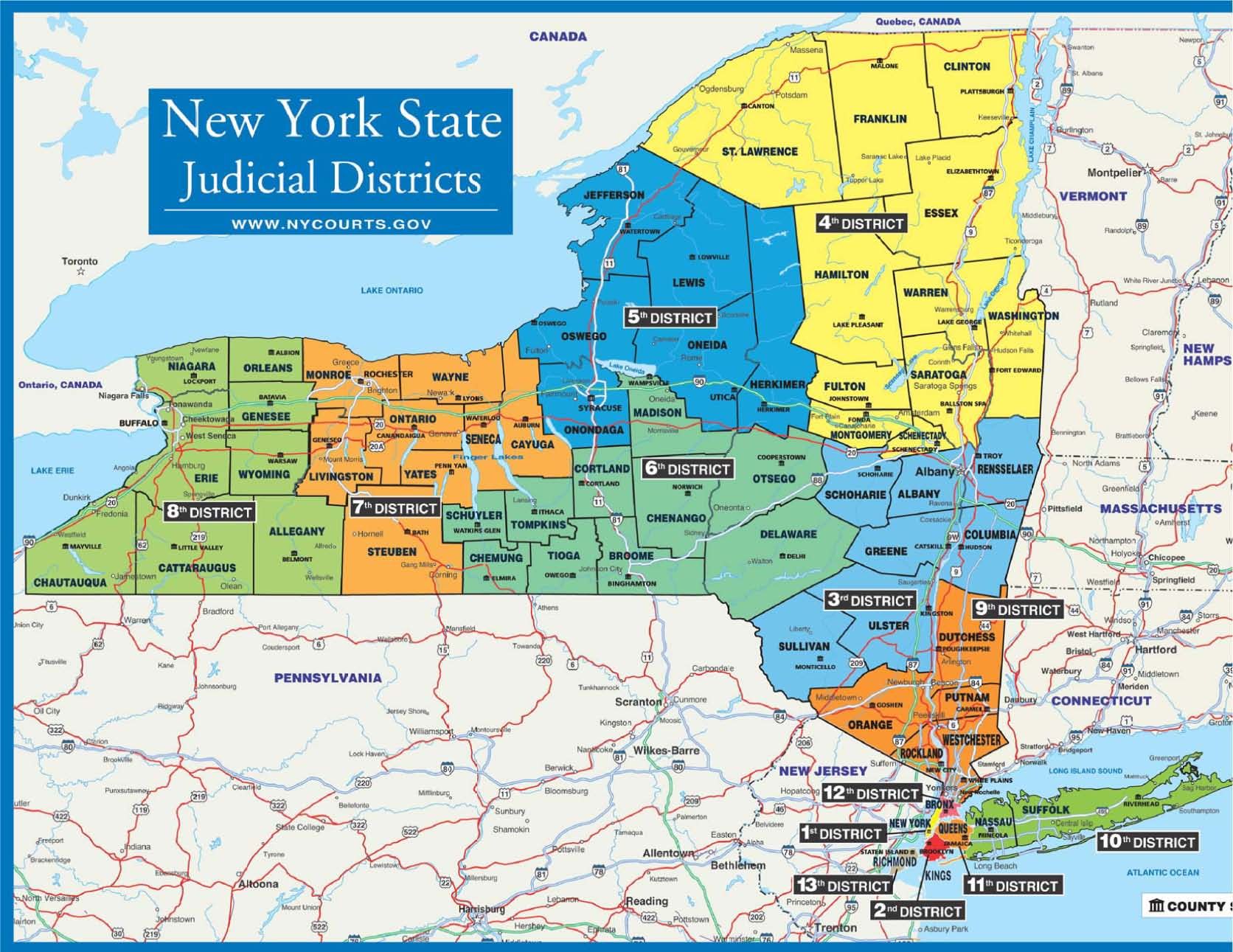 Judicial Districts in New York