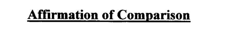 🔑 Sample Affirmation of Comparison in New York Probate