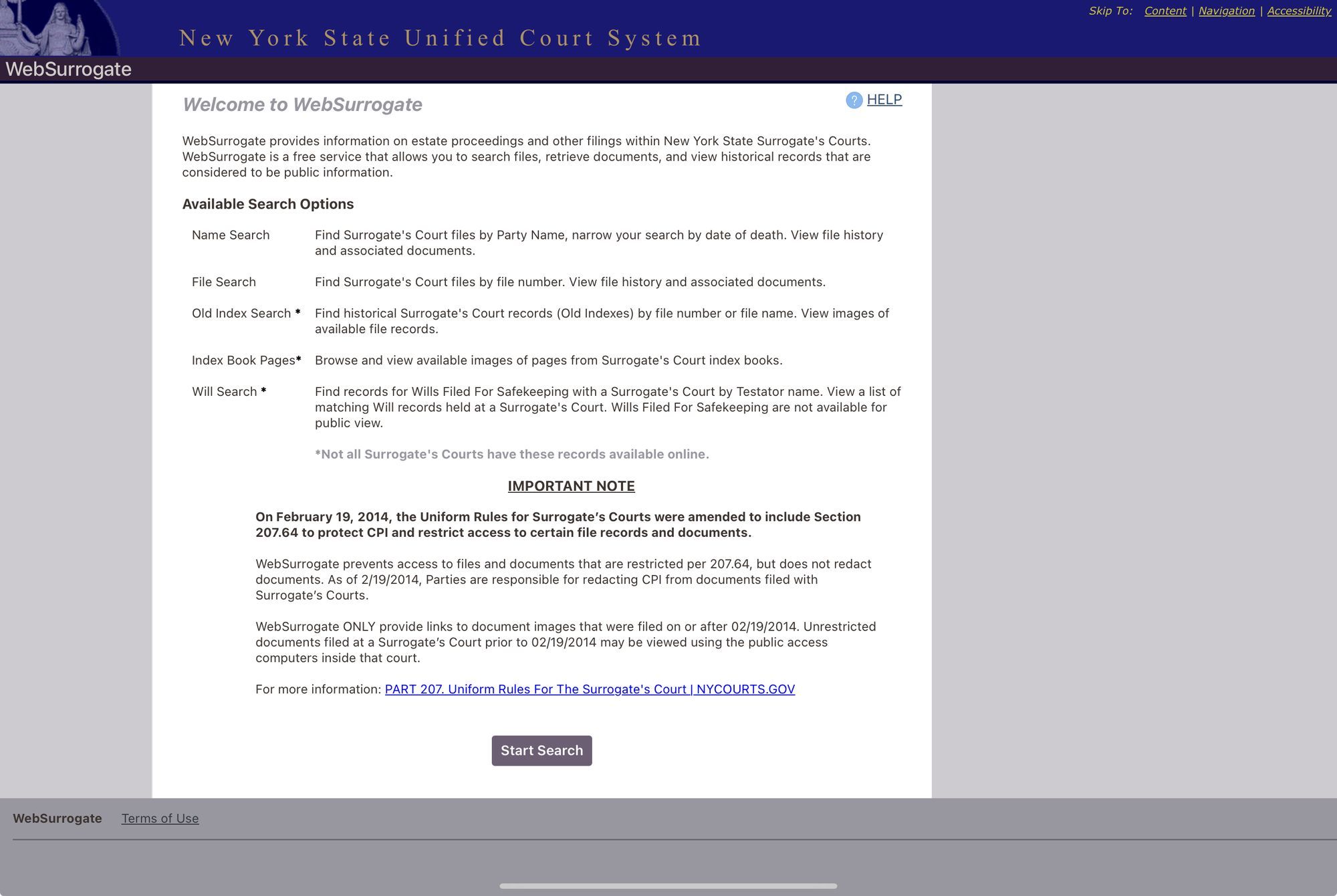 New York County Surrogate's Court Records Will Be Available on WebSurrogate Starting 11/6/2023