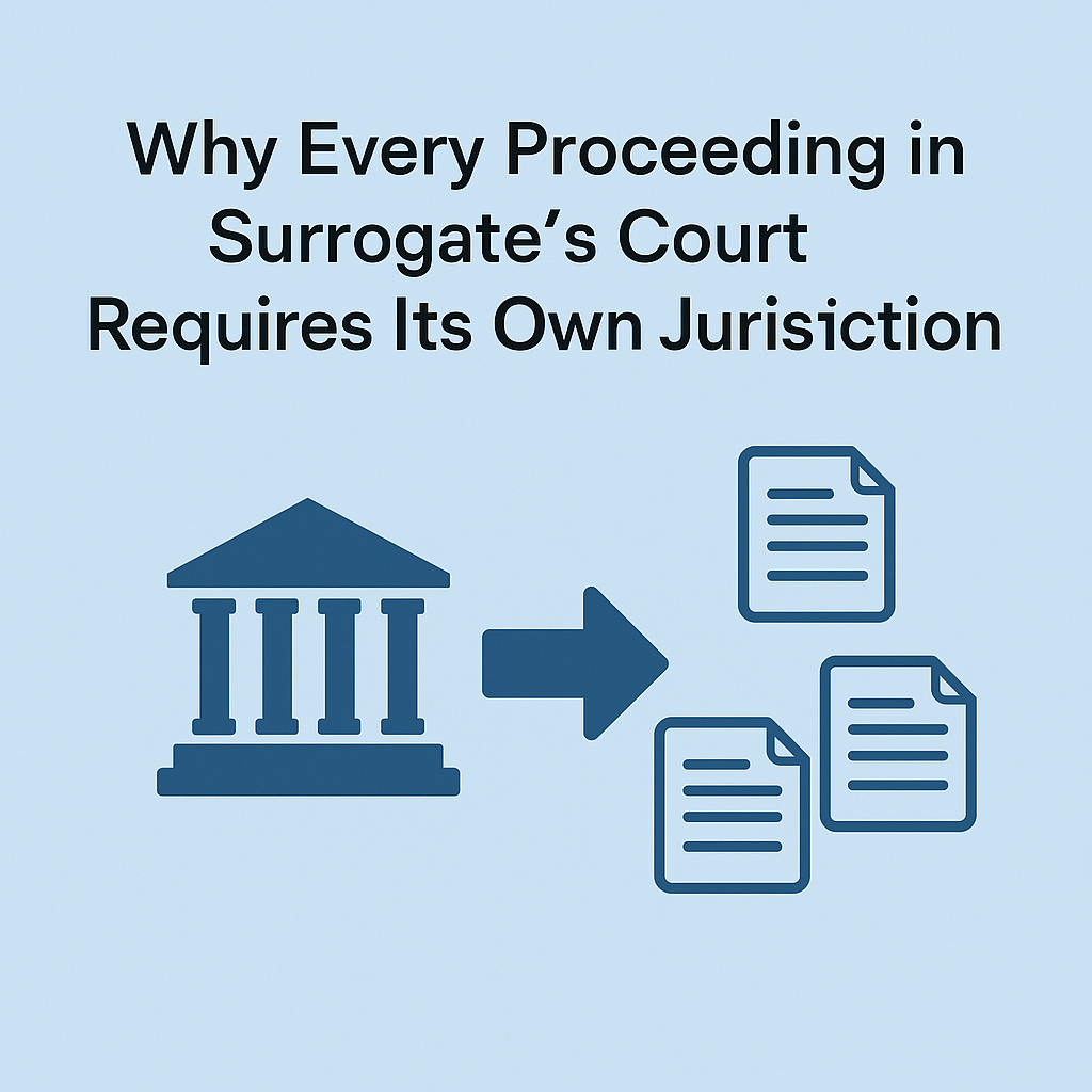🔑 NY: Why Every Proceeding in Surrogate's Court Requires Its Own Jurisdiction