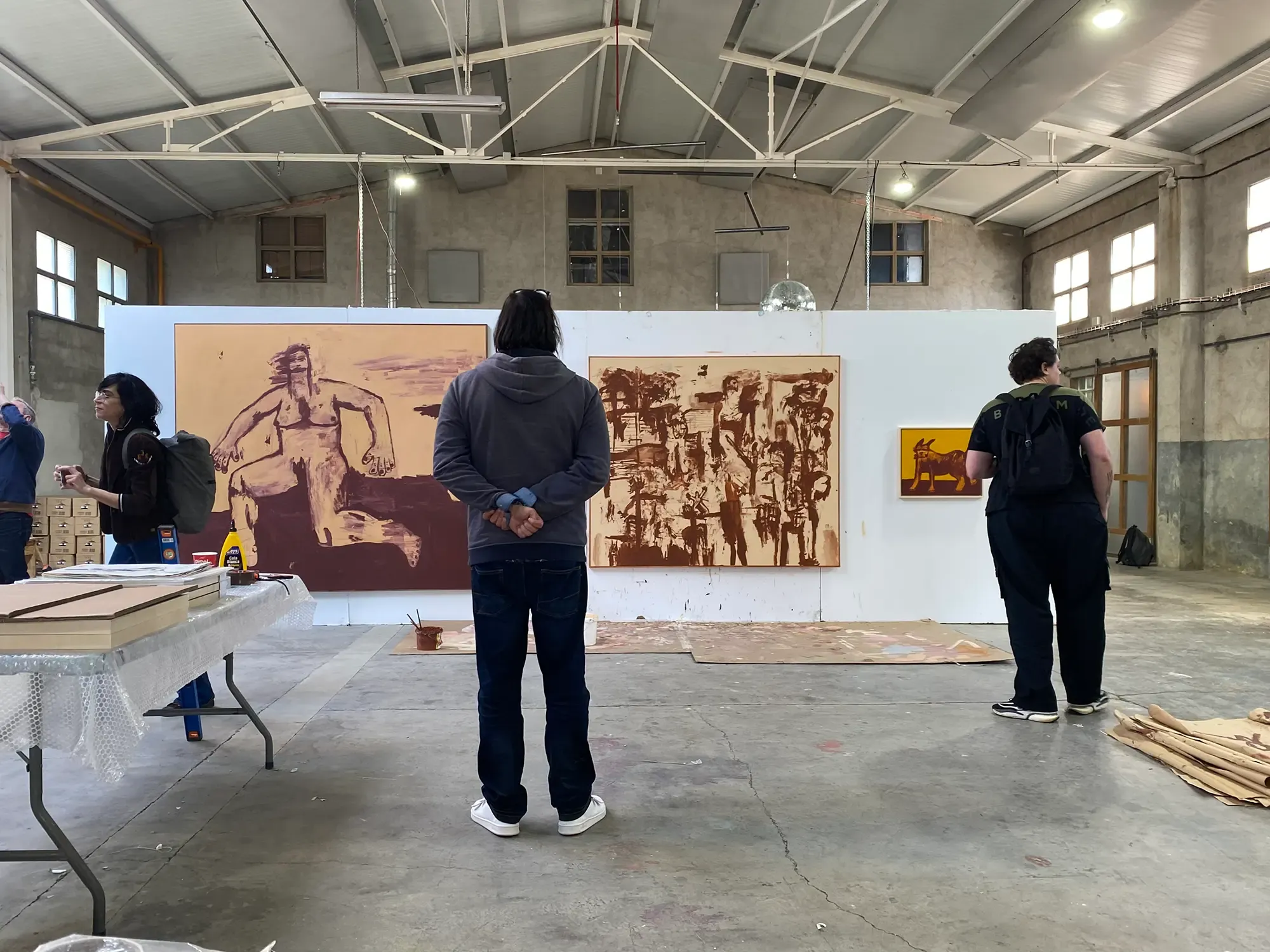 kottie paloma, studio visit, alzueta gallery, now and new, studio, paintings, art practice