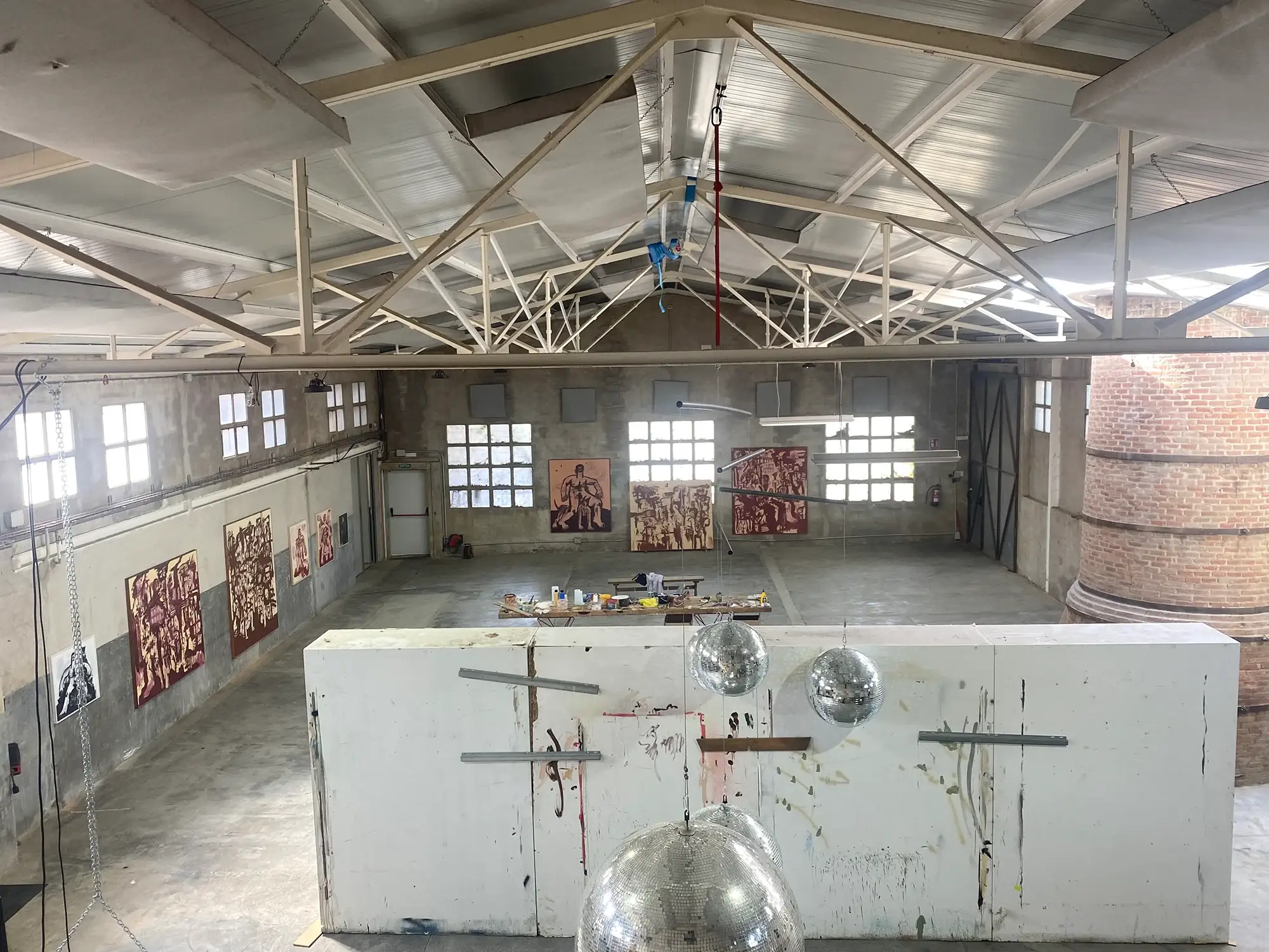 alzueta gallery, barcelona, art practice of kottie paloma in a great studio view,2024