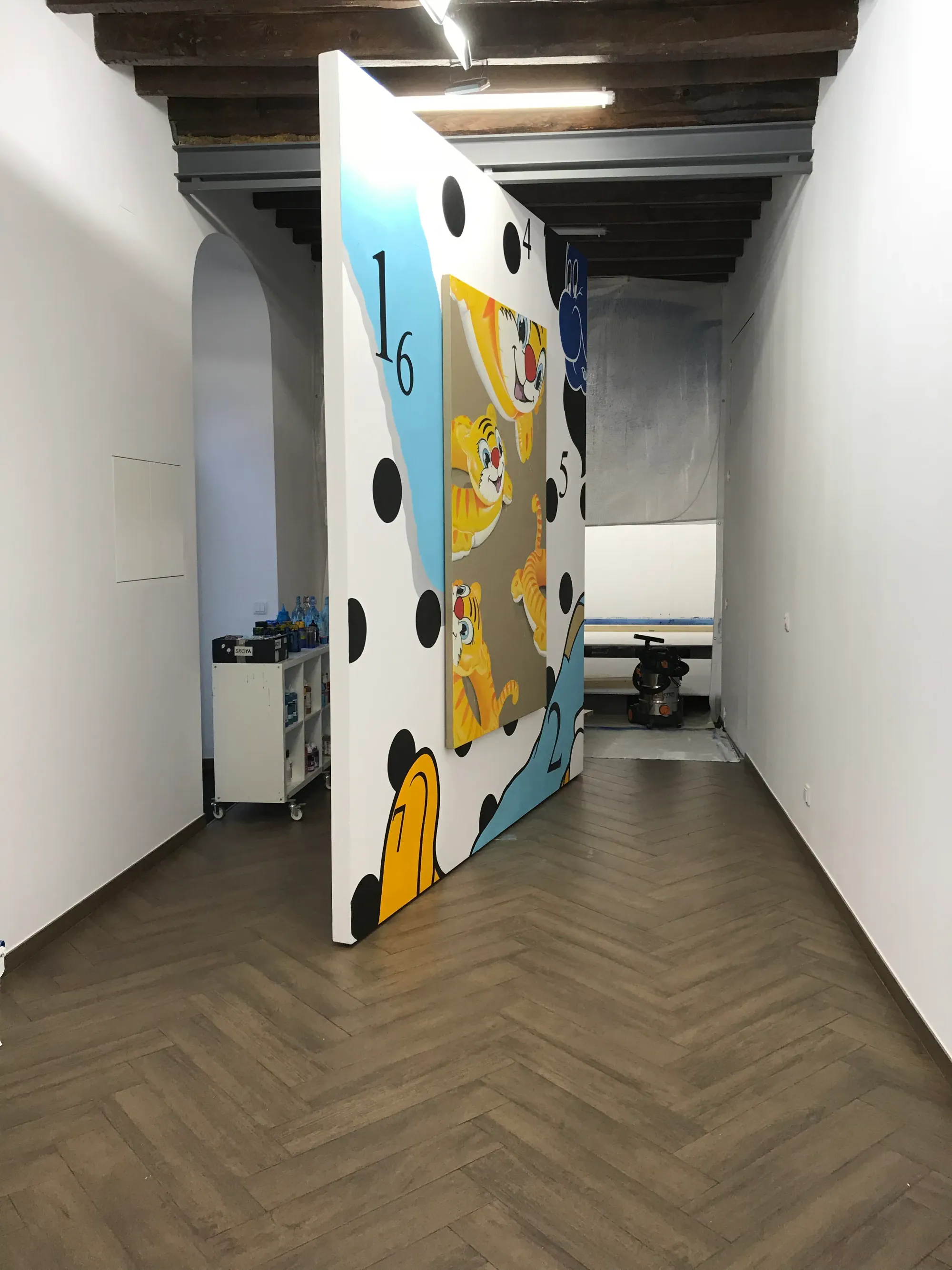 David Rosado installation view, pop art now