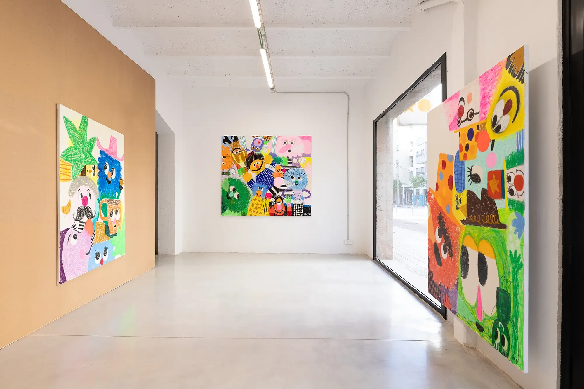fanny brodar, artist,  contemporary art exhibition, at the l21 gallery in palma, spain in 2024
