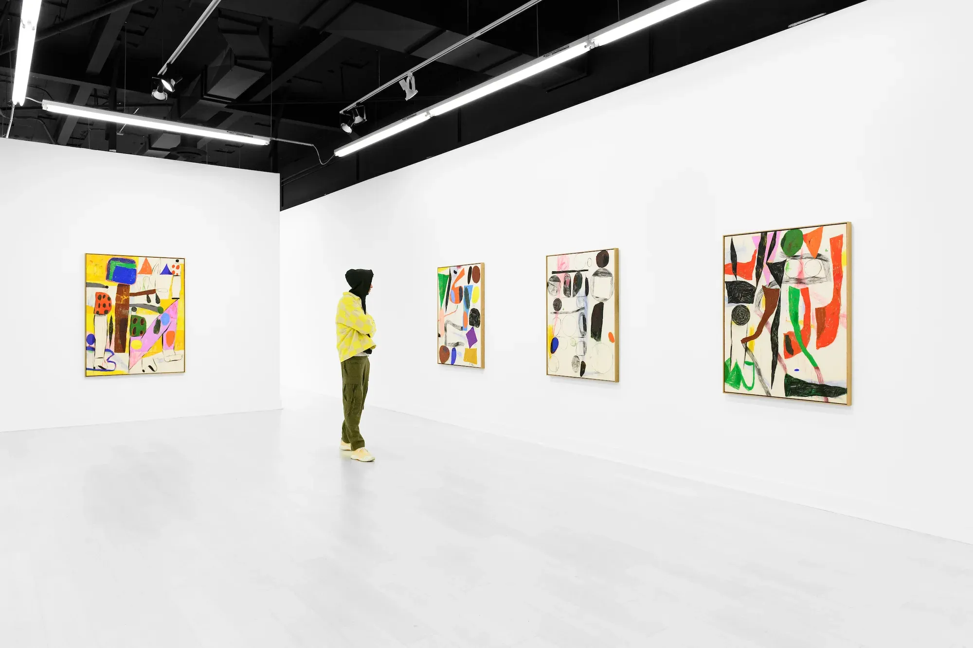sune christiansen's viewpoint exhibition at pt. 2 gallery showcasing abstract art from danish promising artist