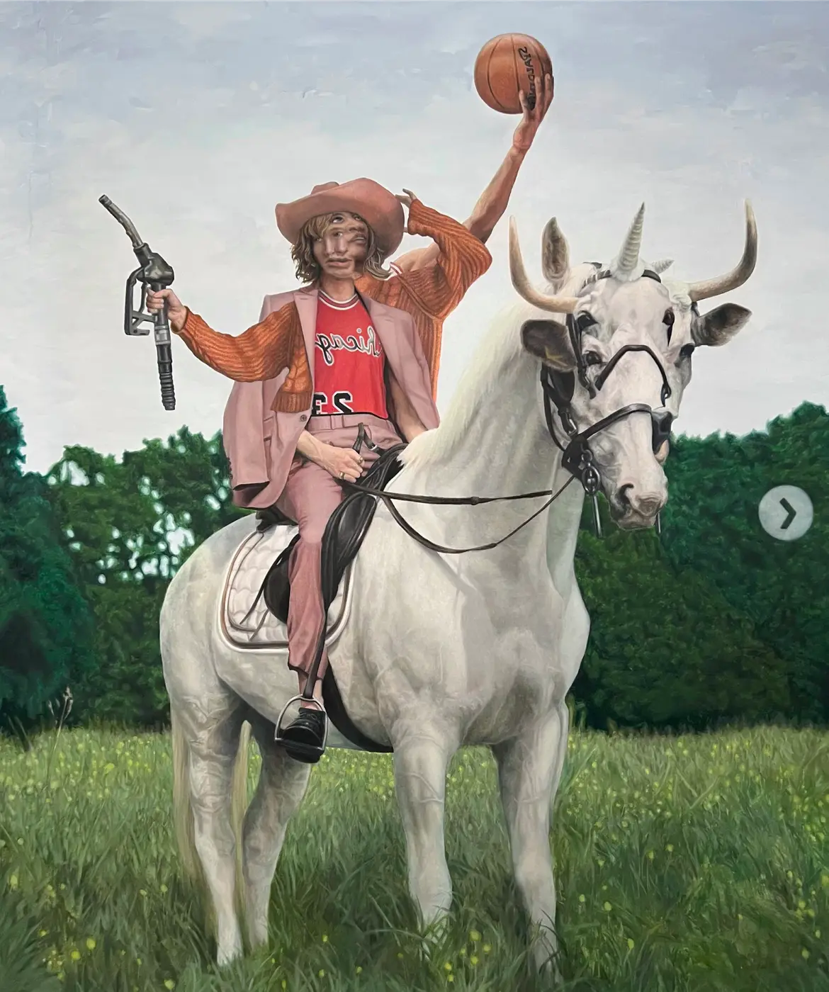 trending contemporary artist 2024 on instagram is jonathon downing with his paintings 