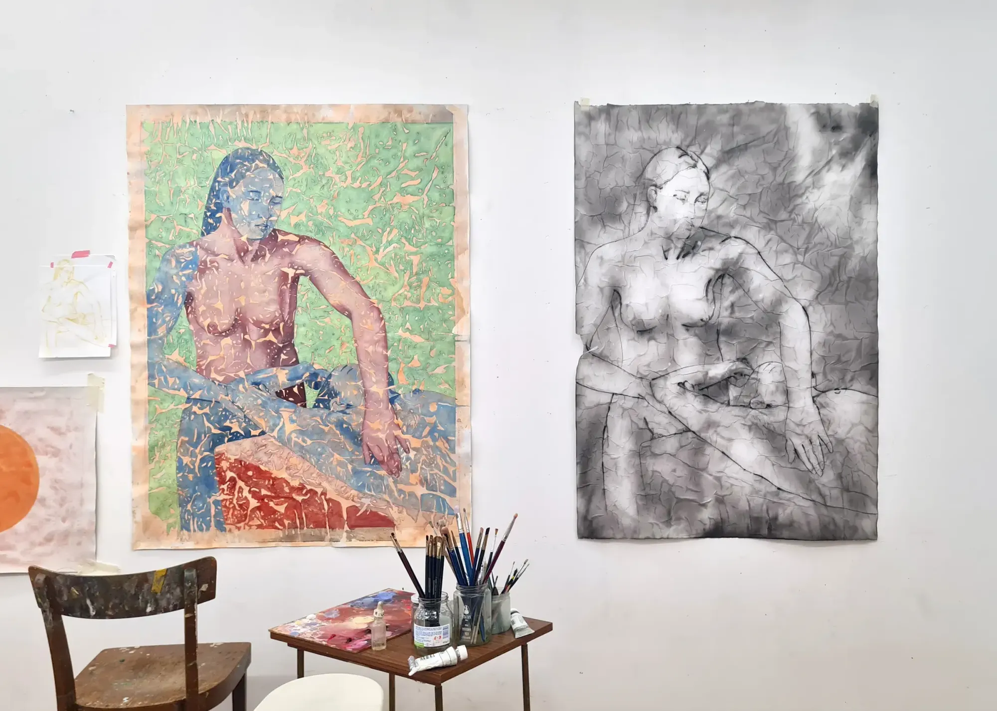 minden andren, detail, contemporary painting now, artist studio,