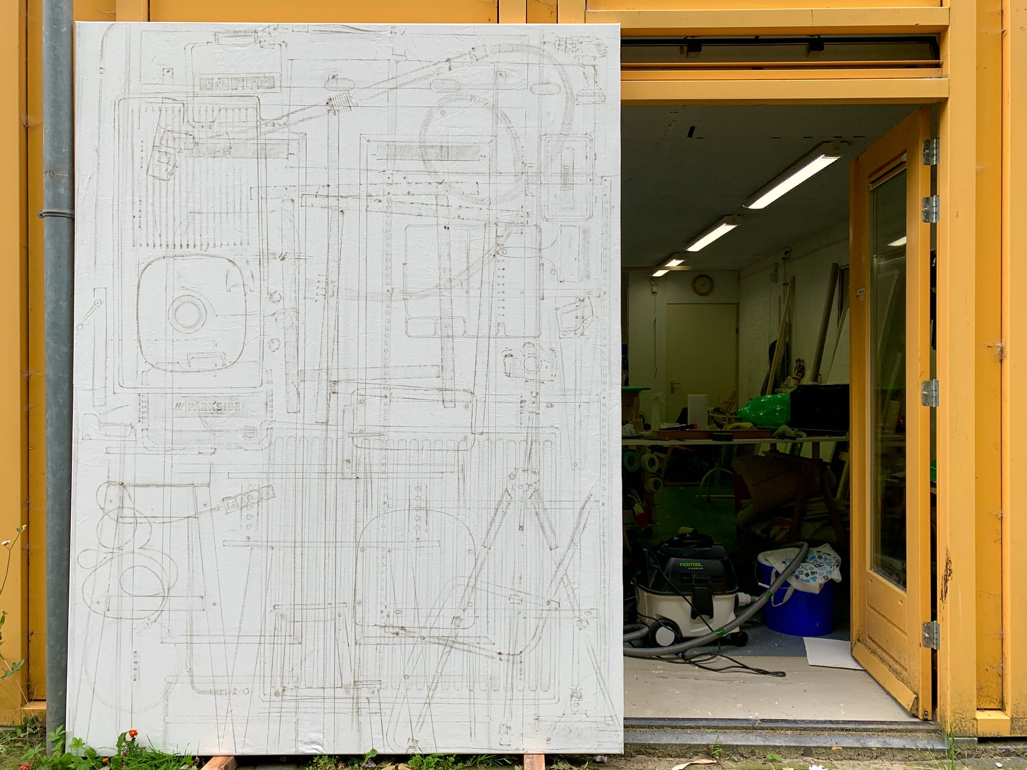 Inventory Studio Kruitberg No. 4 (2024) by Kirsten Hutsch – recent work reflecting her evolving studio practice.