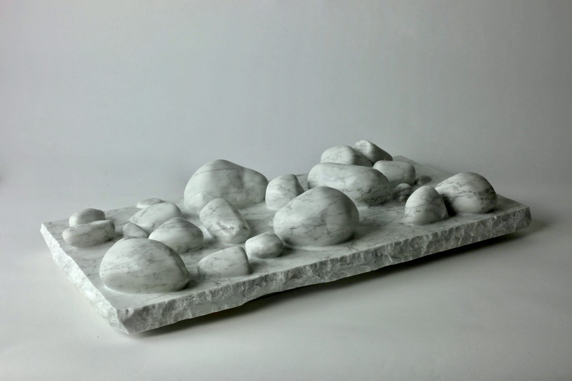 Stone No. 2 by Kirsten Hutsch – sculptural marble work with minimalist form and presence.