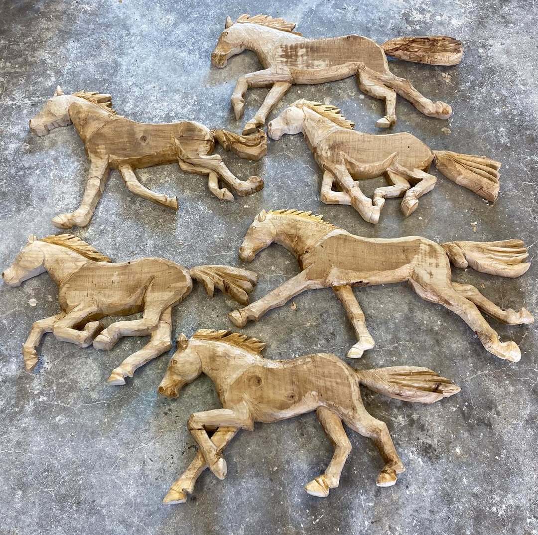 visual art with horses