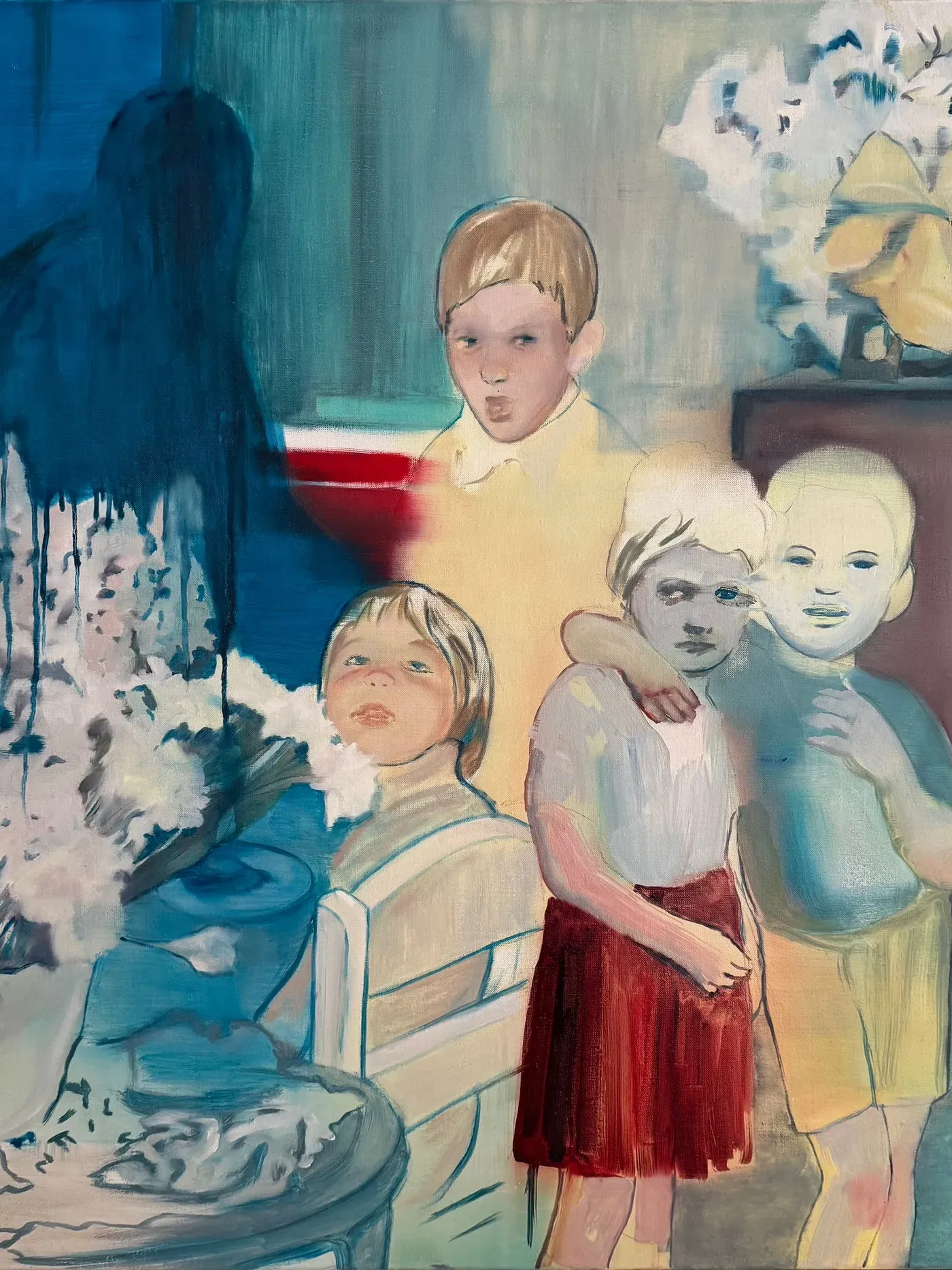 Mixed-media installation by Sofiia Stepanova, Room #1 (2025), combining photographic and sculptural elements at Wehrmühle Biesenthal for Some Degree of Friction 2025.