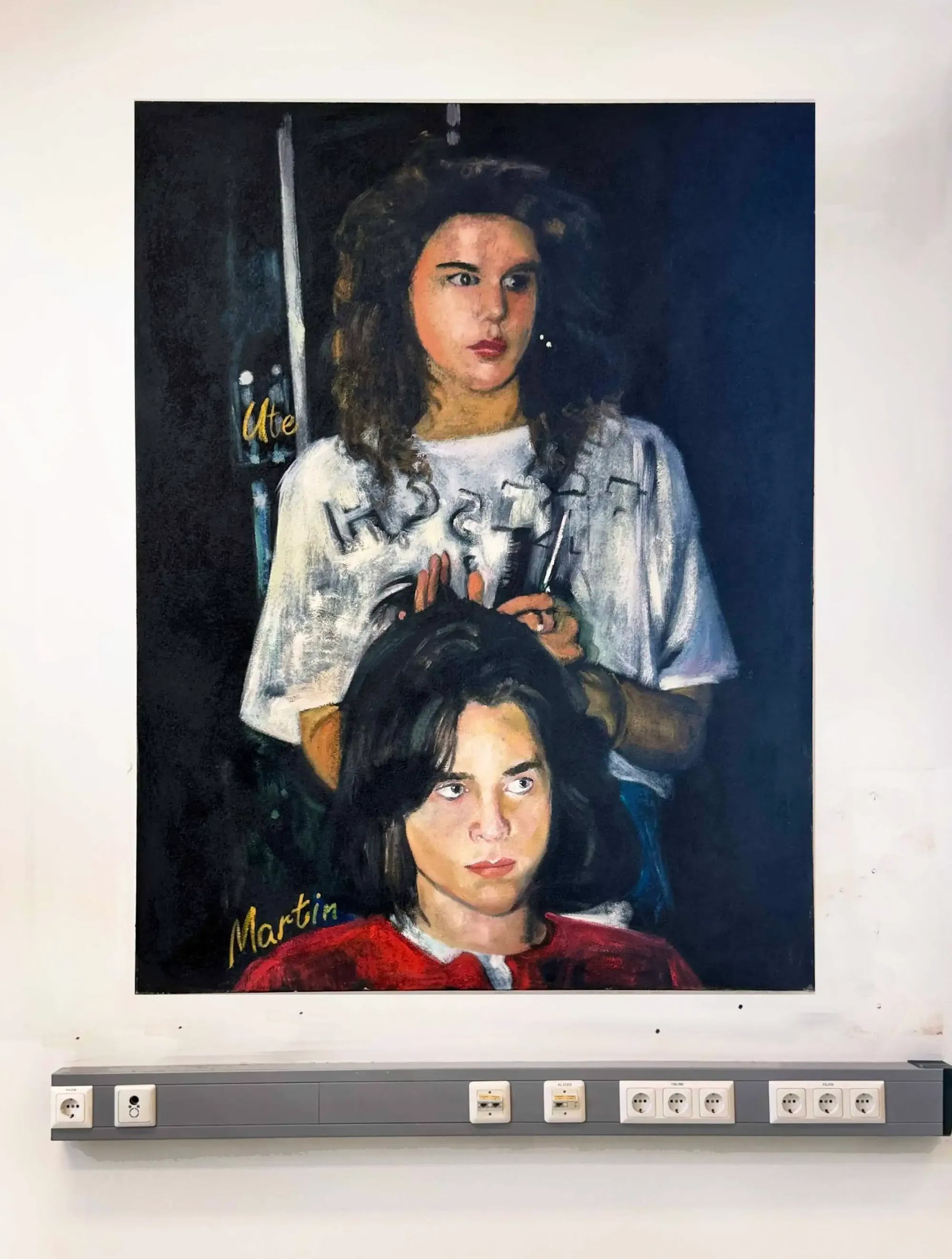 Parallel Vienna 2025: Figurative painting by Babette Semmer, exhibited with Galerie Roberta Keil in the Gallery Statements section at the Otto Wagner Areal, Vienna.