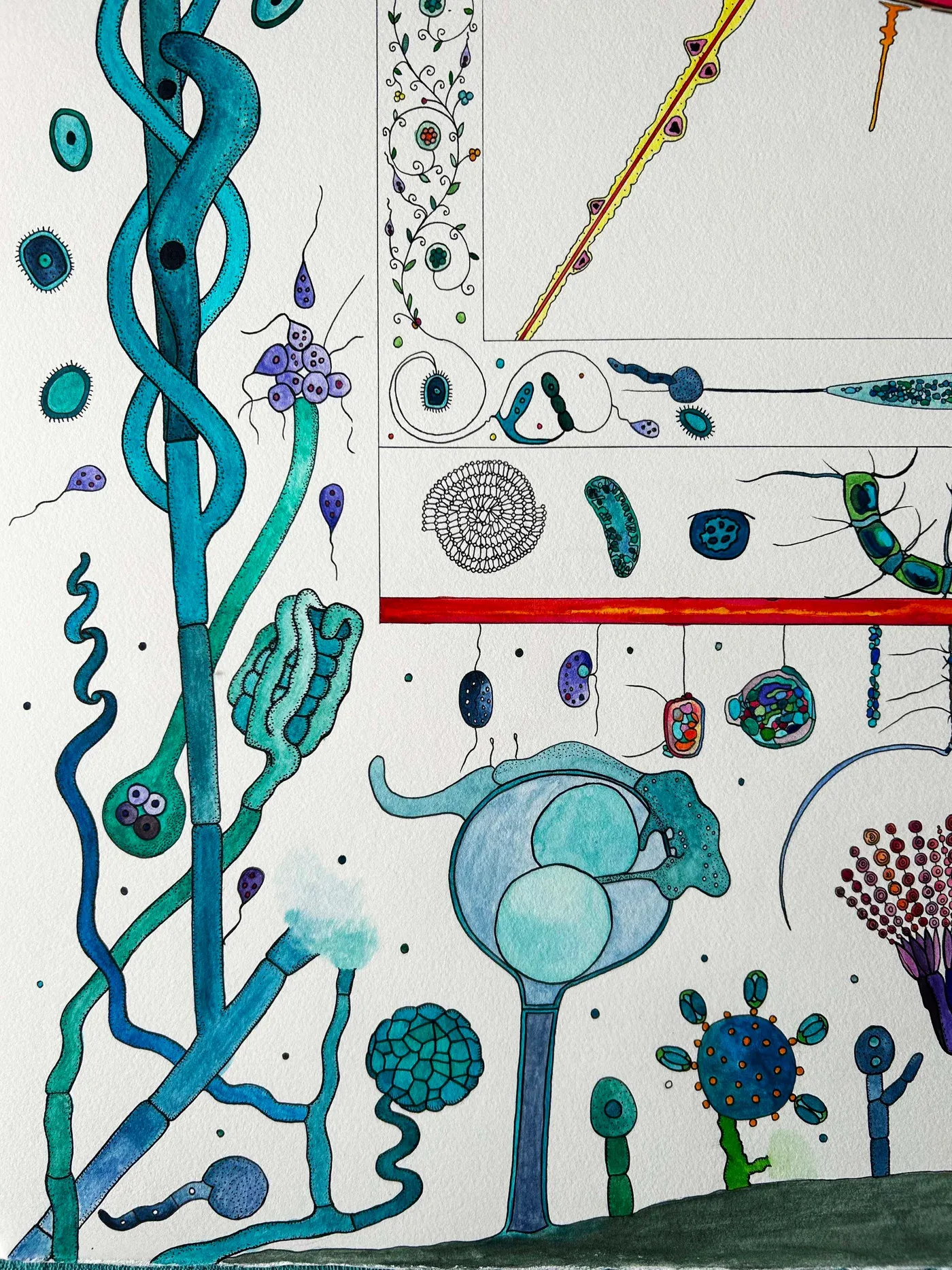 Rica Fuentes Martinez, detail of work shown at Parallel Vienna art fair