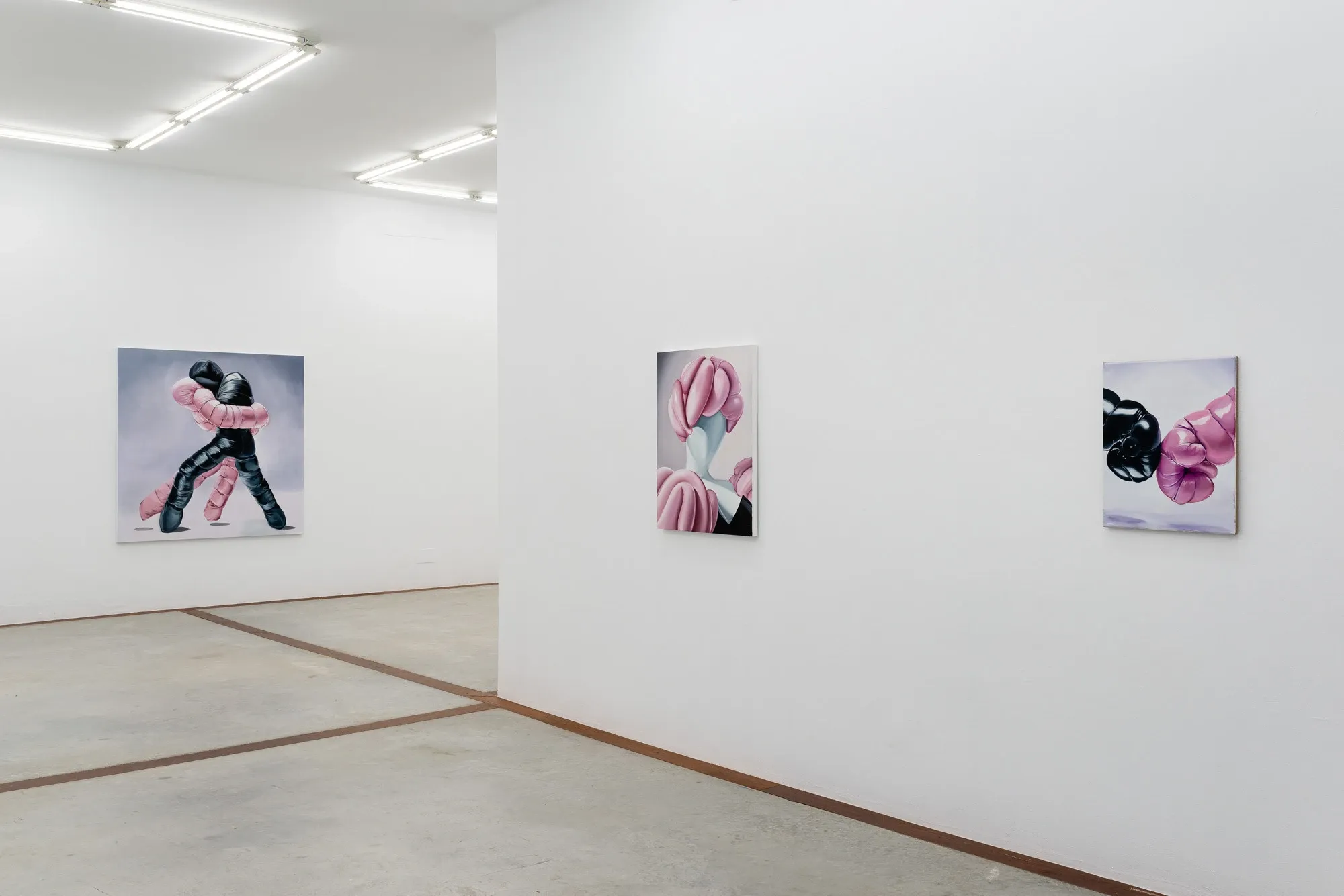 Charlie Stein artwork black glossy figure with white hair questioning identity and the unknowable other