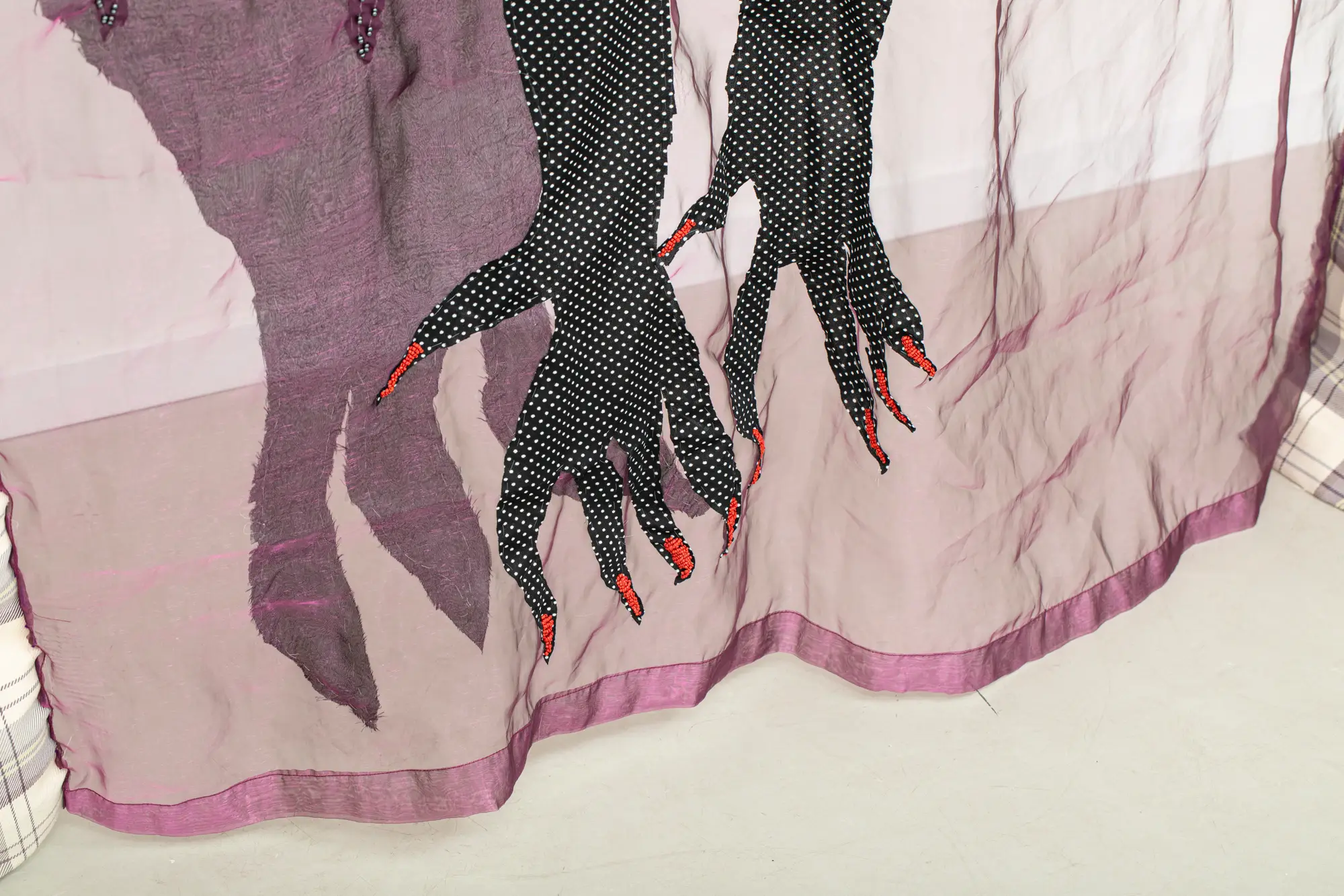 Boglarka Danko artwork Mother of the Night (Detail) Installation Detail at Legit Gallery Budapest Hungary 