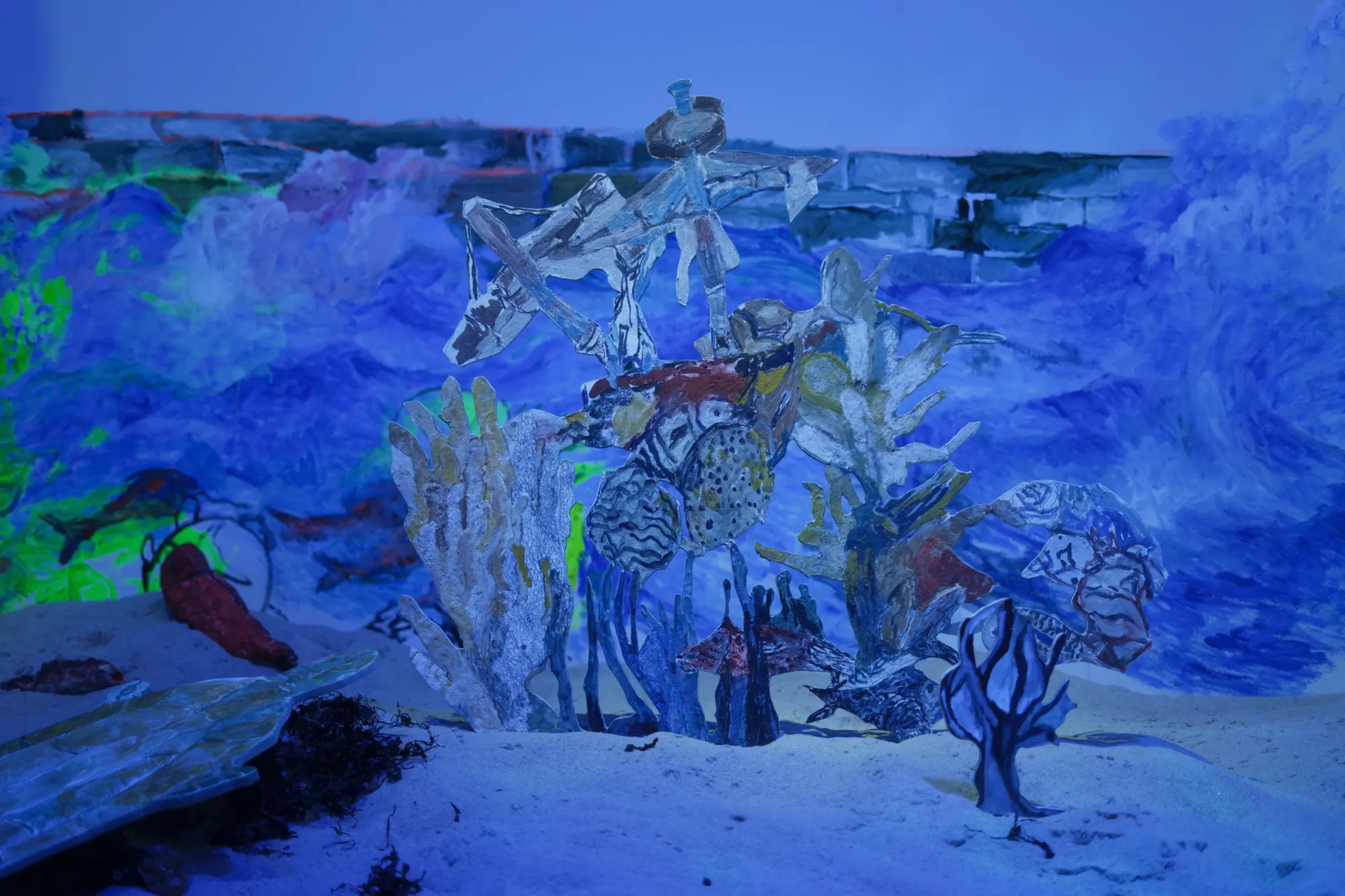 Anna Boghiguian current exhibition, the sunken boat at Aros museum contemporary art aarhus, Denmark