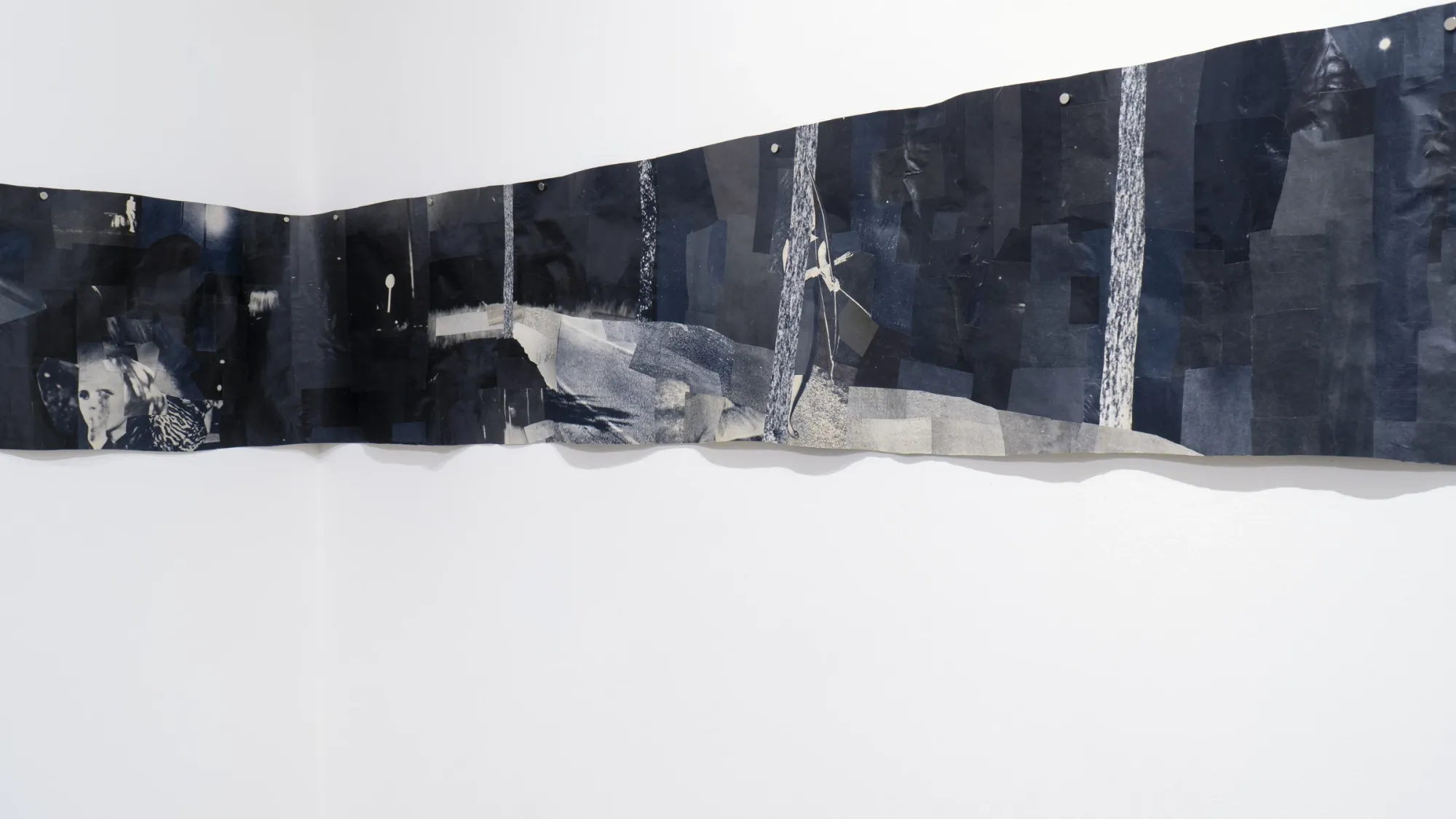 Julia Aberg, Night out, Collage, 2025 curated by Julia harrauer for a18 gallery vienna, group show, installation view