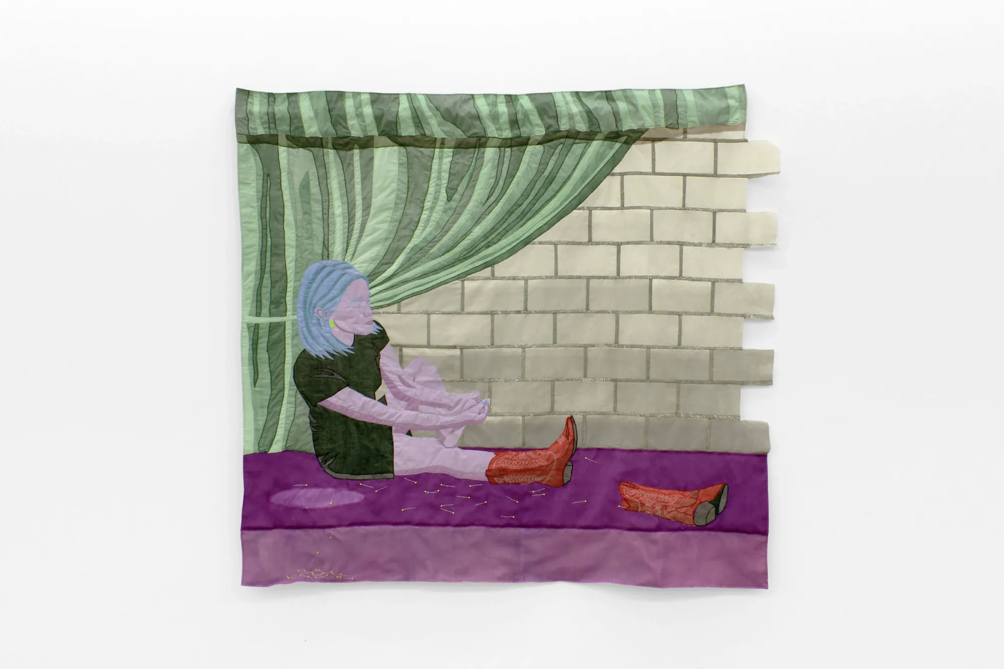 Lauren Januhowski  - There’s a Snake in My Boot - artist in focus - figurative textile art