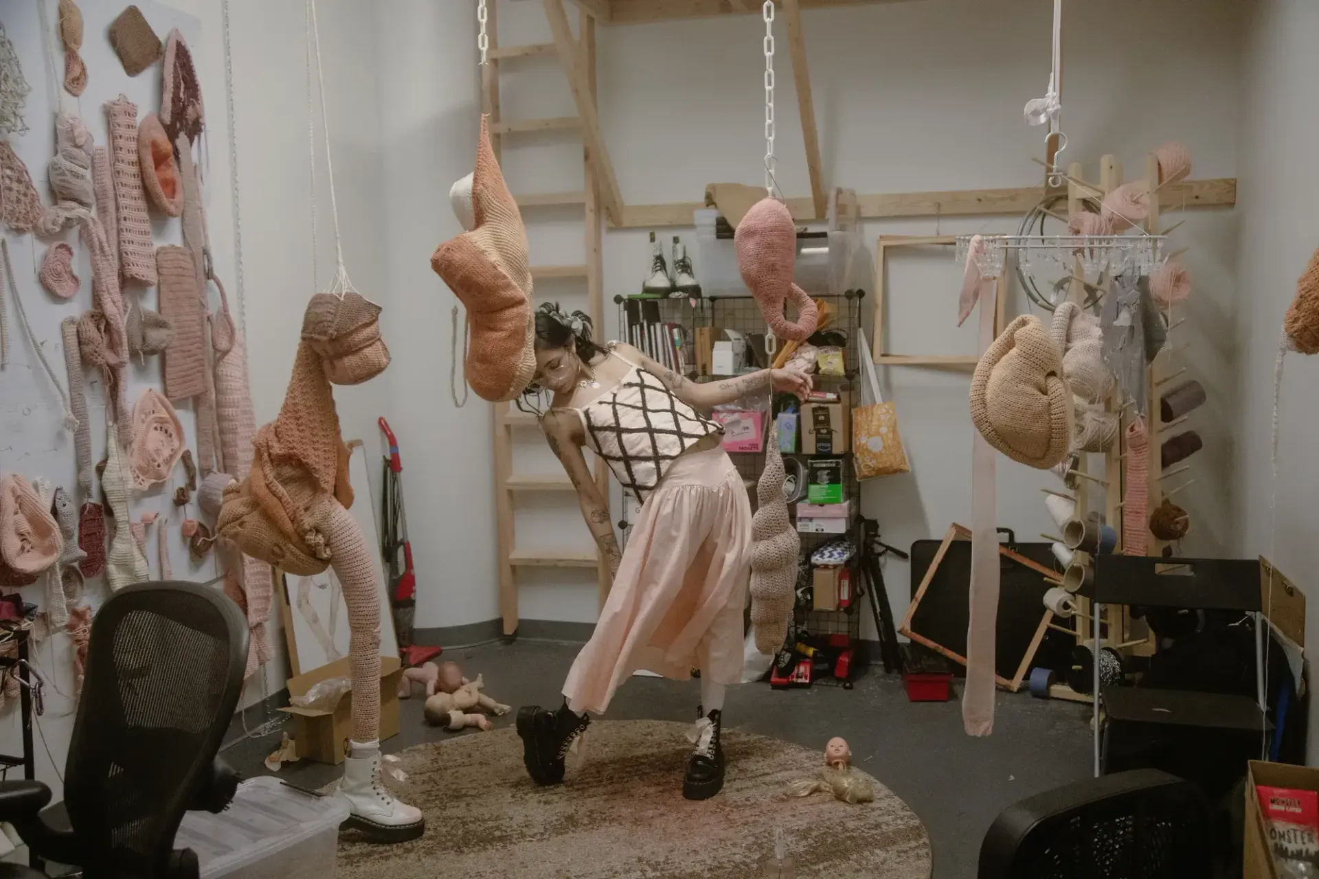 Ophelia Arc: Sculpting the Psychological Knot artist feature studio view