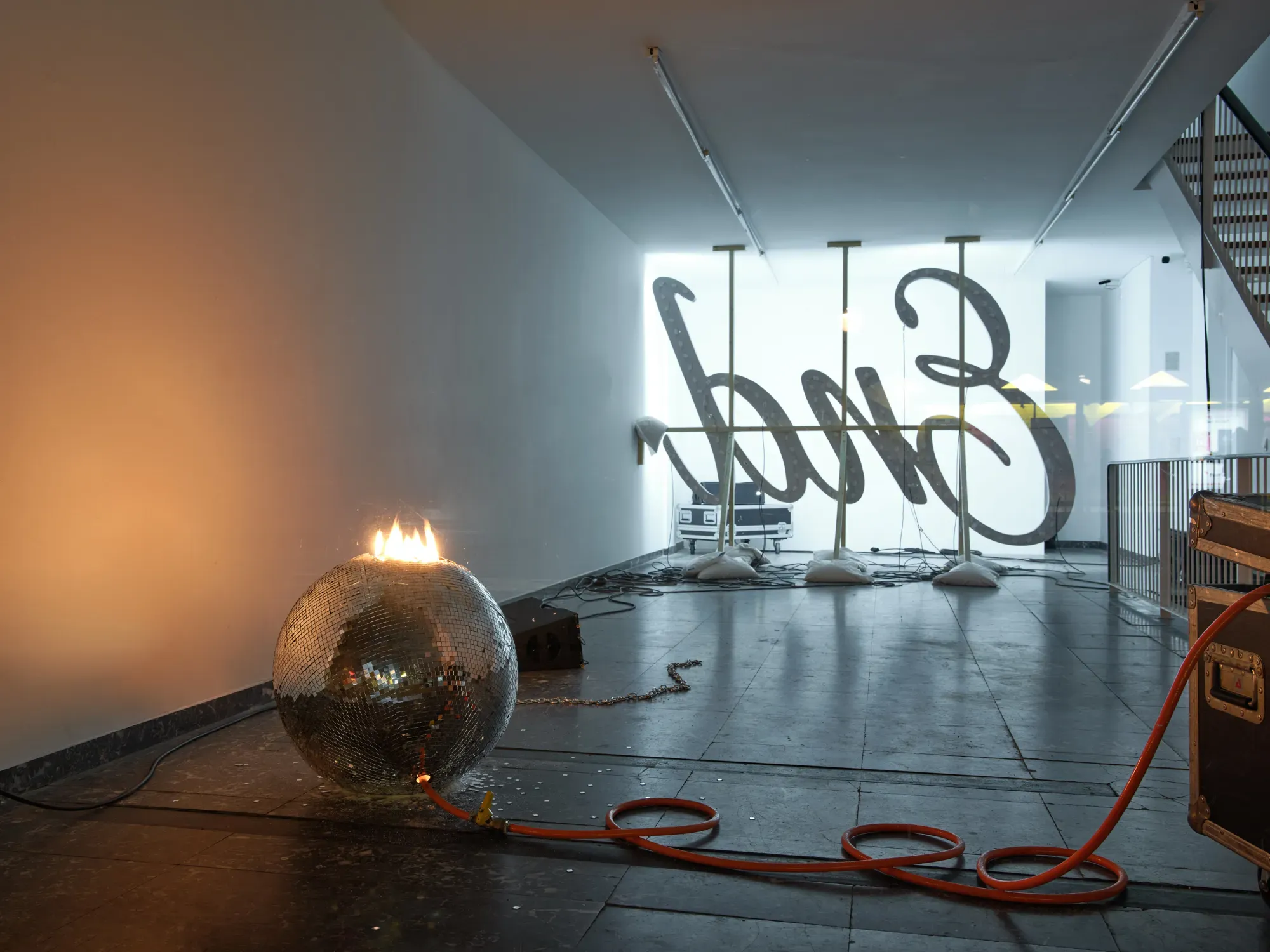 Curated by:&nbsp;Maria Abramenko tick tack Antwerp , exhibition view banks violette