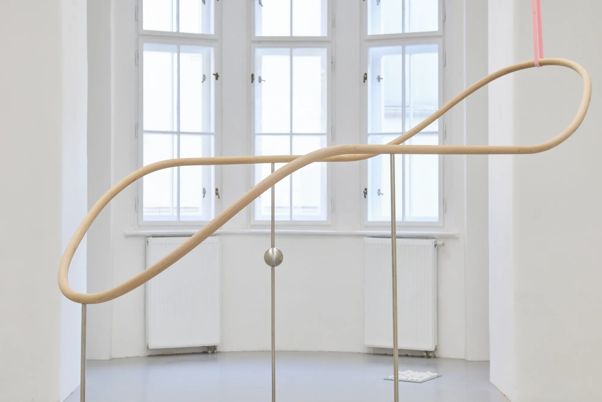 Markéta Slaná,&nbsp;Ballet Stick, installation view, group show at gavu