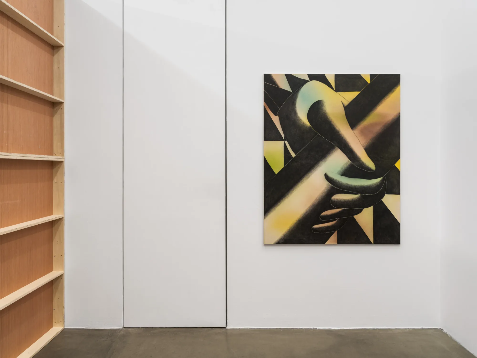 Ferdinand Dölberg exhibition Berlin painting geometric abstract composition gallery installation