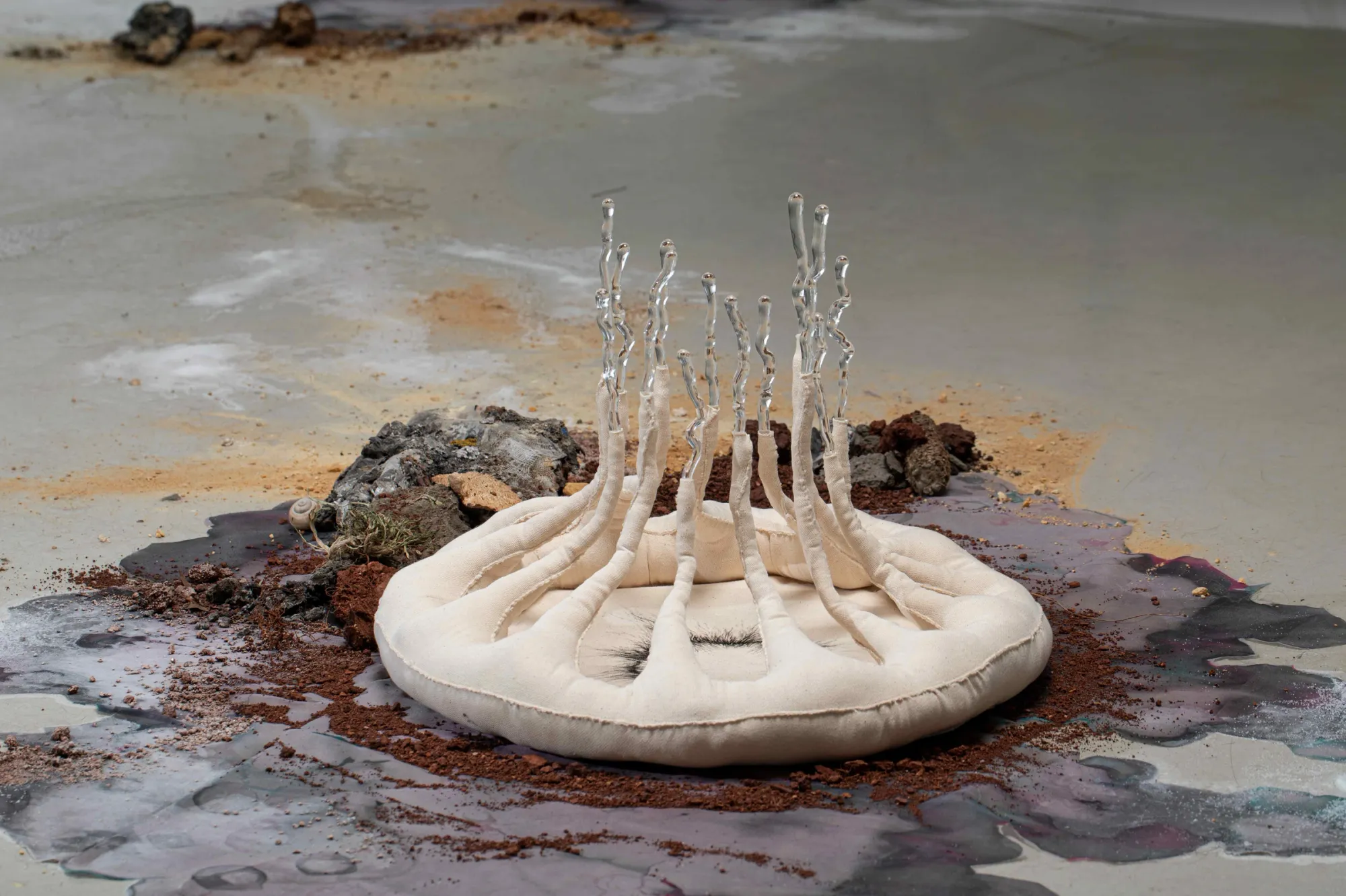 Csatlós Asztrid Time Consumes All That It Has Created ink acrylic on paper Liget Gallery Budapest 2026 Archive of Contac