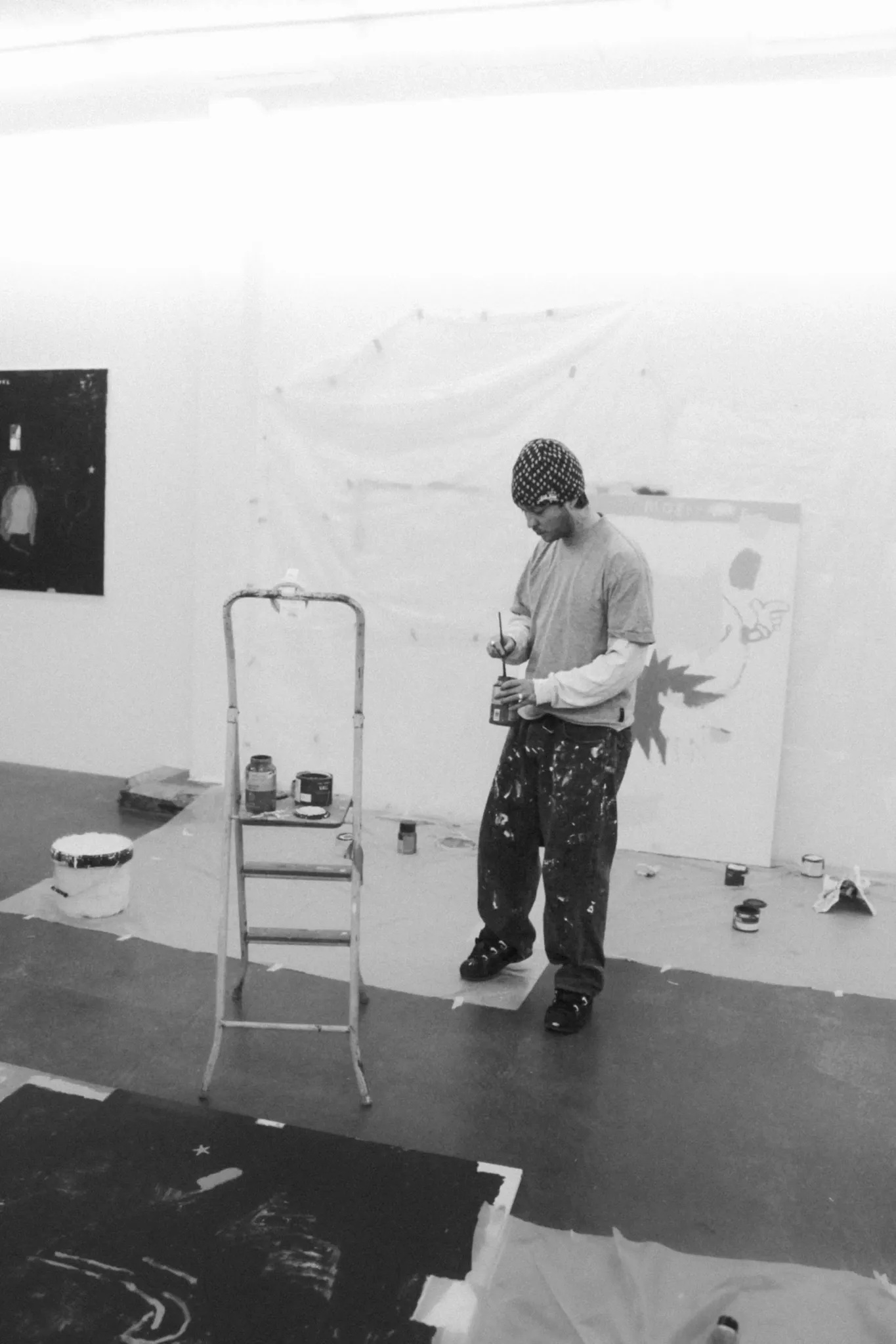 Abel Kabel GOT GUTS 2026 installation in progress Jacob Bjorn Gallery Aarhus figurative painting exhibition Artist in Focus by Catapult