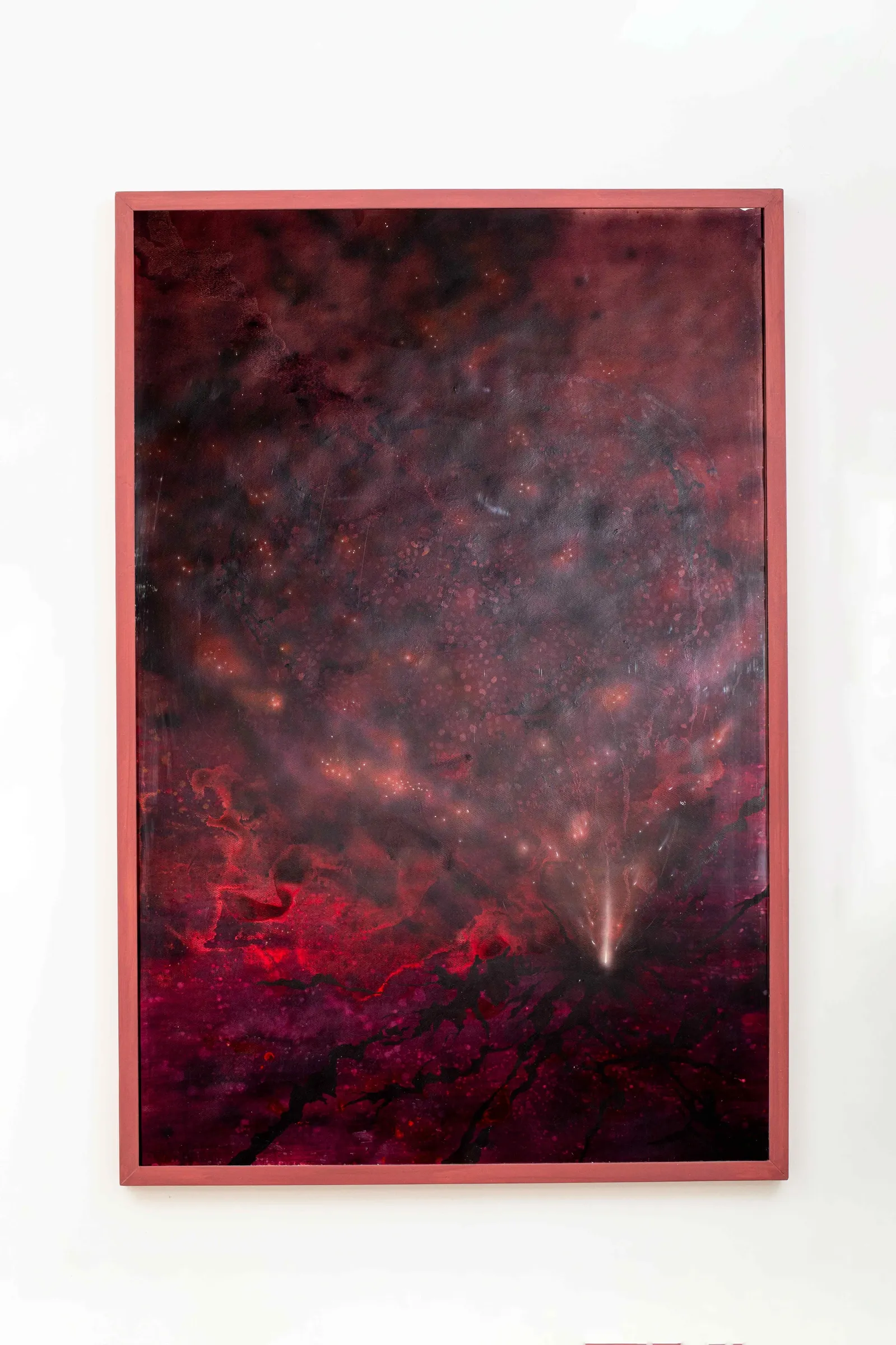 Metzing Eszter Internal Rooting textile glass installation Liget Gallery Budapest 2026 Archive of Contact