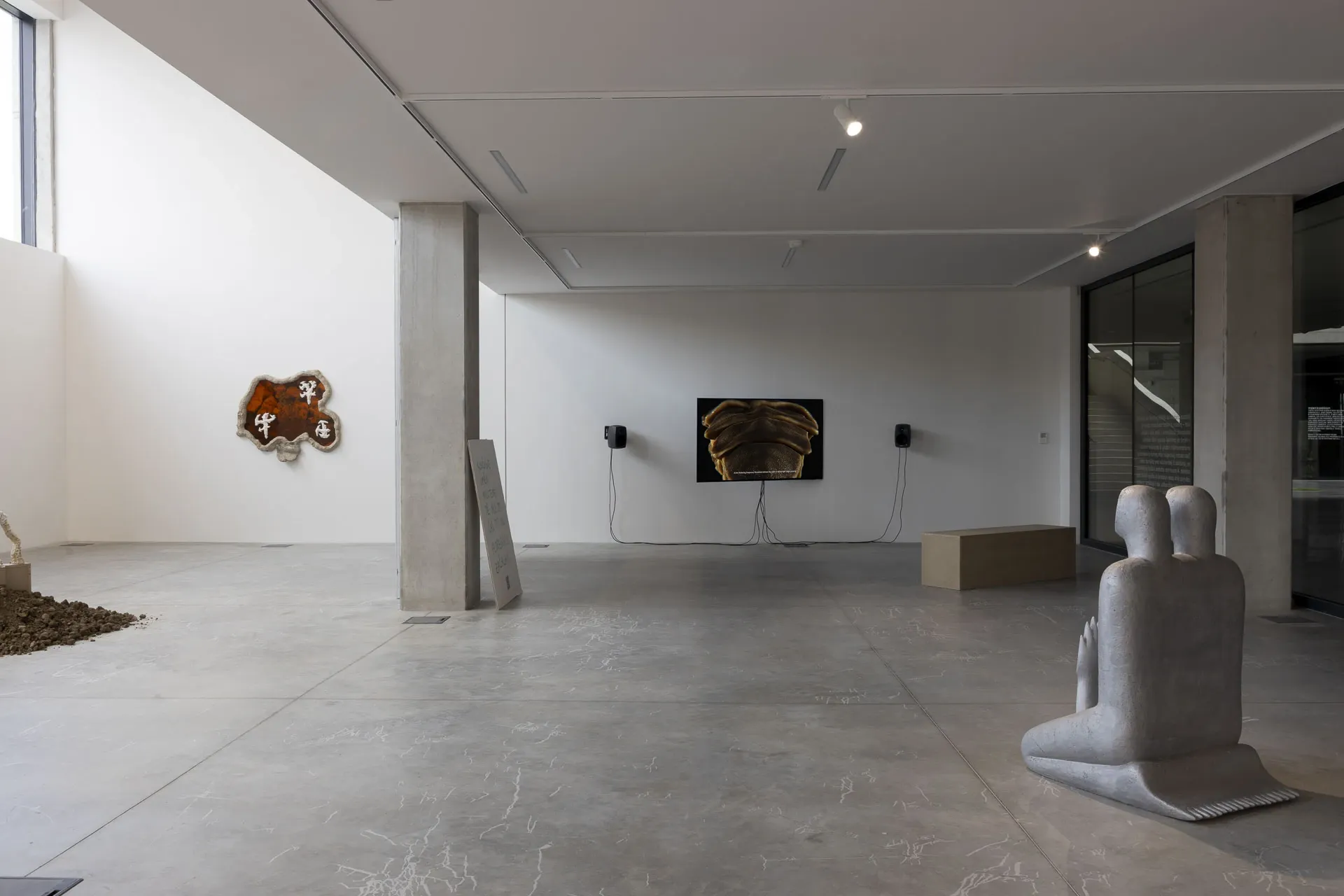 Unconscious Paradises installation view Gallery GAFU Ostrava sculpture textile installation contemporary art 2026