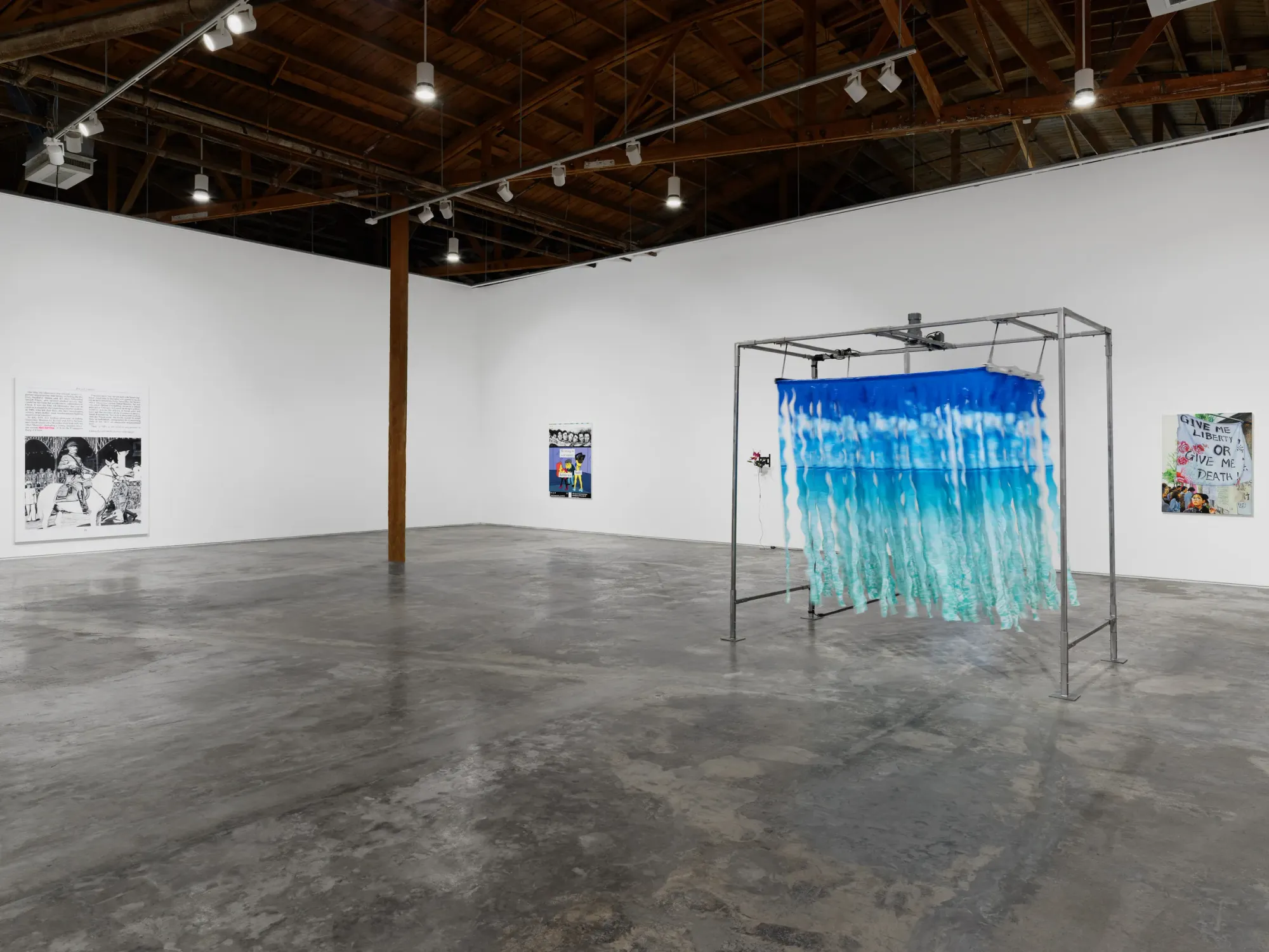 Night Gallery presents Factory Doomscroll with works by  Christine Tien Wang and Rachel Youn, paintings and installations, kinetic sculptures and provocative paintings