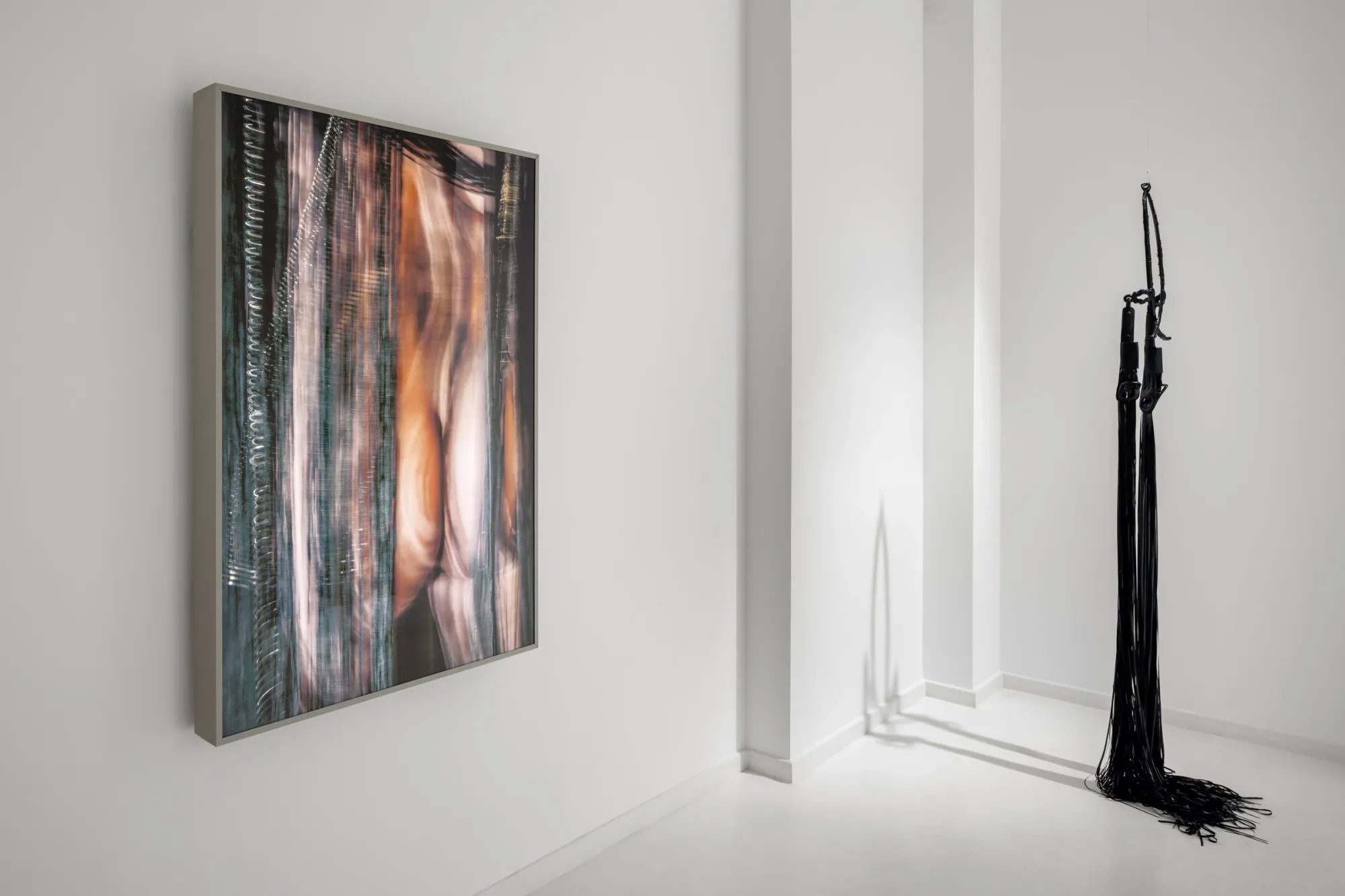 How gallery , female exhibiton now, currently with sculpture paintings and installations