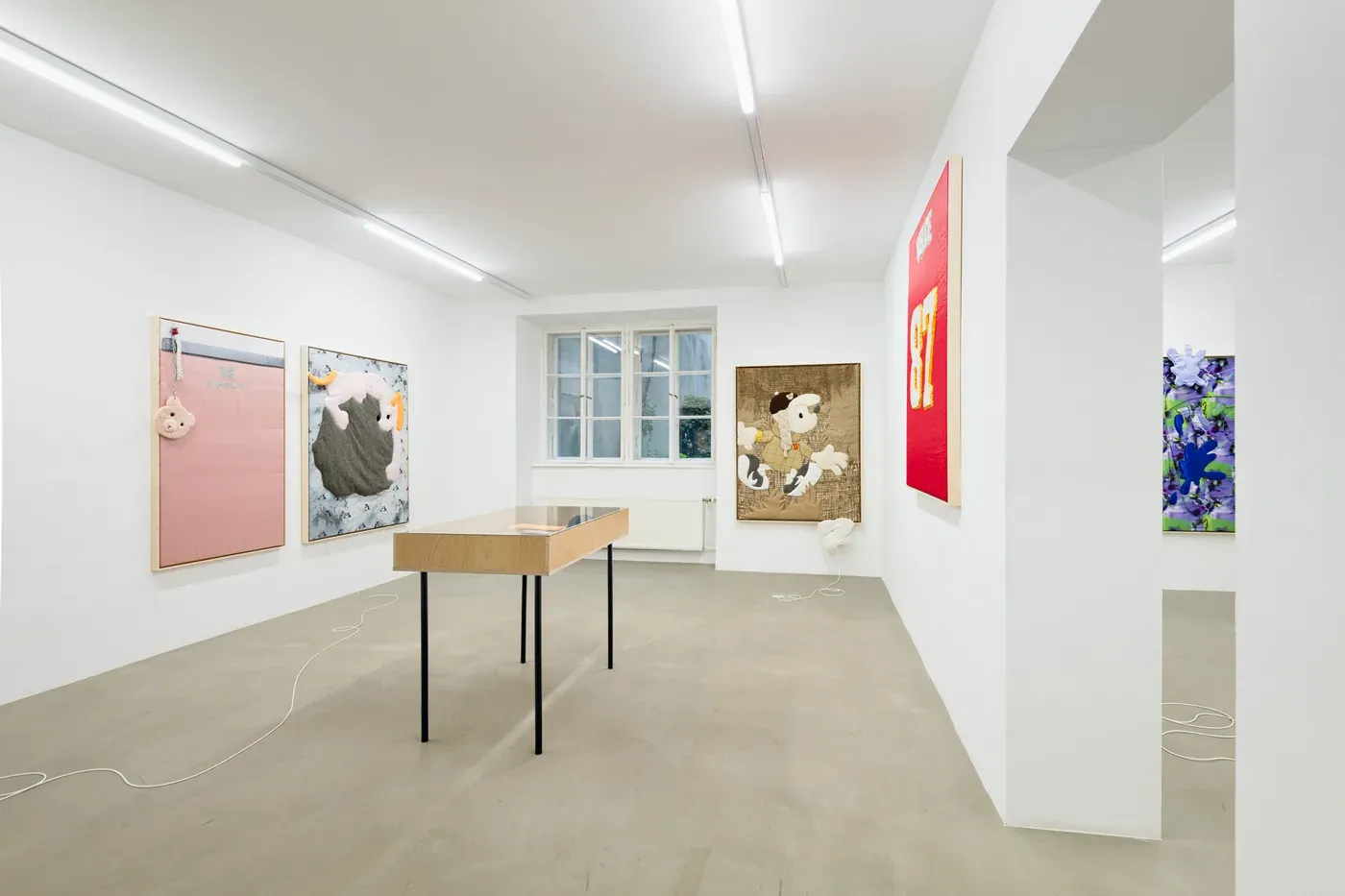 Exhibition view, For you Kneedeepinthehoopla, Daniel Ferstl, 2024