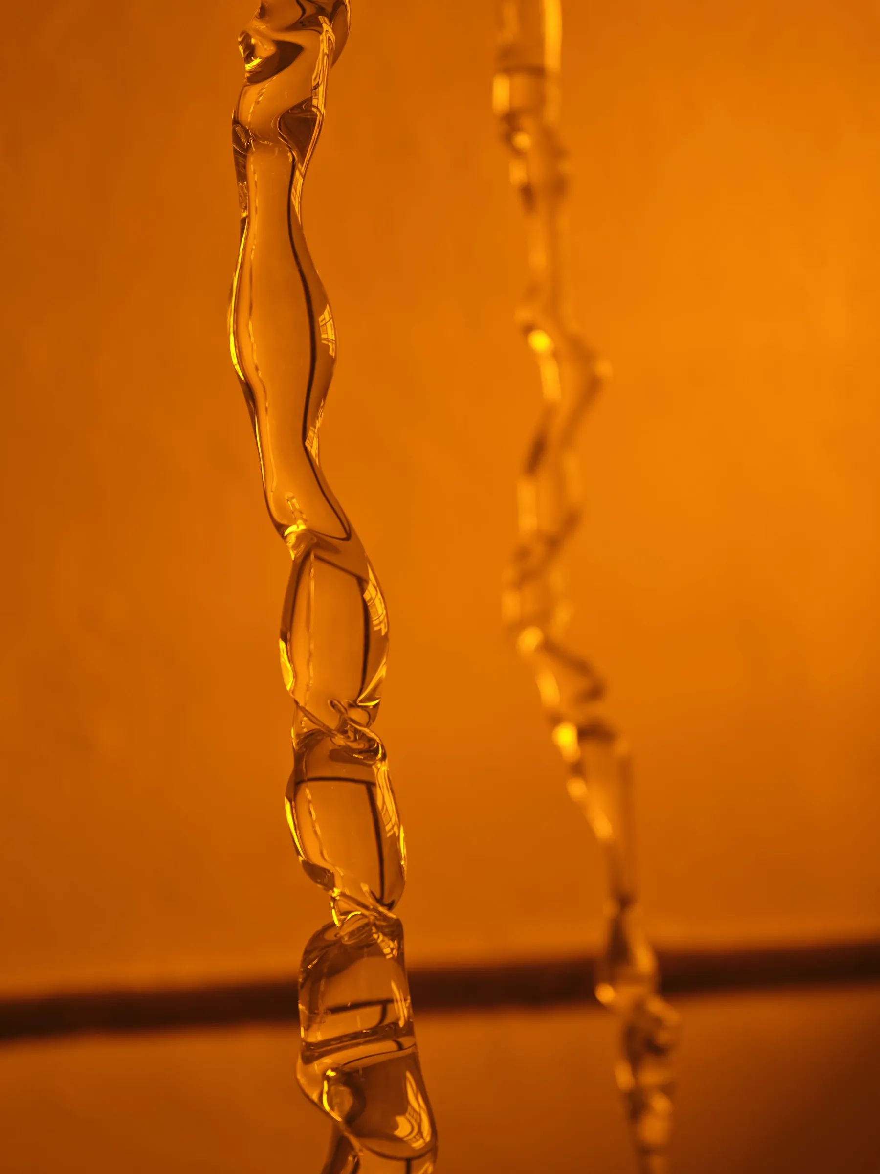 Oberhummer, art installation, ice, golden light catapult contemporary review