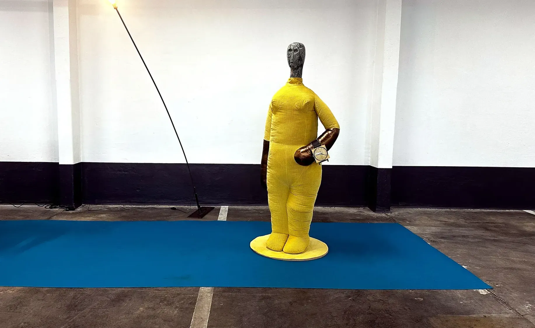 Installation view of a sculptural work by Jakob Lena Knebl, presented by Galerie Meyer*Kainer at Astoria Art Show Vienna 2026. catapult contemporary art platform review