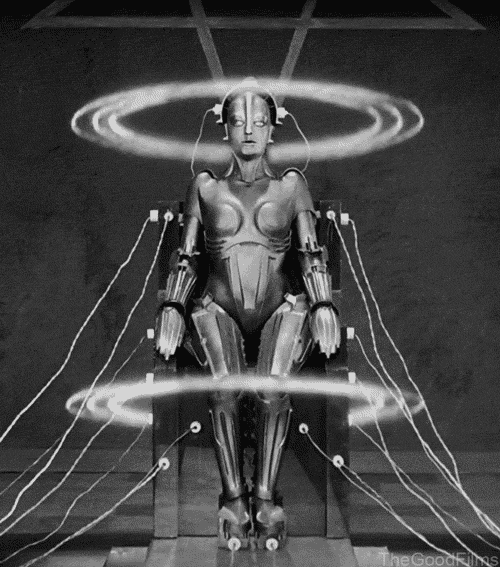 can artists be replaced article. The giphy depicts a short shot from the movie metropolis 