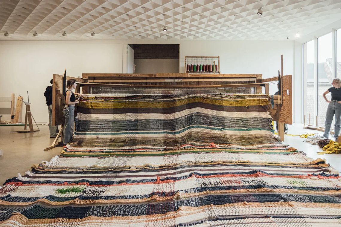 michael Beutler - artist exhibition production for Z33 exhibition Haus Beutler exhibition 