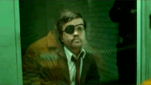 A GIF of someone raising their hand for an open call, then flipping the bird when they see there’s an age limit.