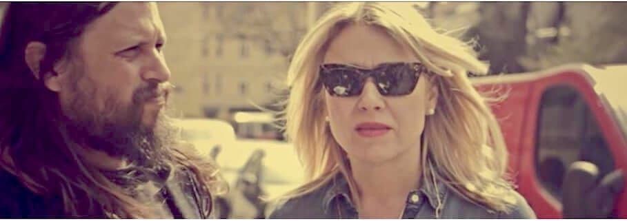 Founder Portrait left Ernst Koslitsch (Cofounder-Artist-Curator) - left Dominique Foertig Founder Writer Curator Editorial