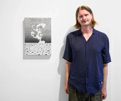 Stefan Bakmand artist feature, neon paintings, Copenhagen contemporary art